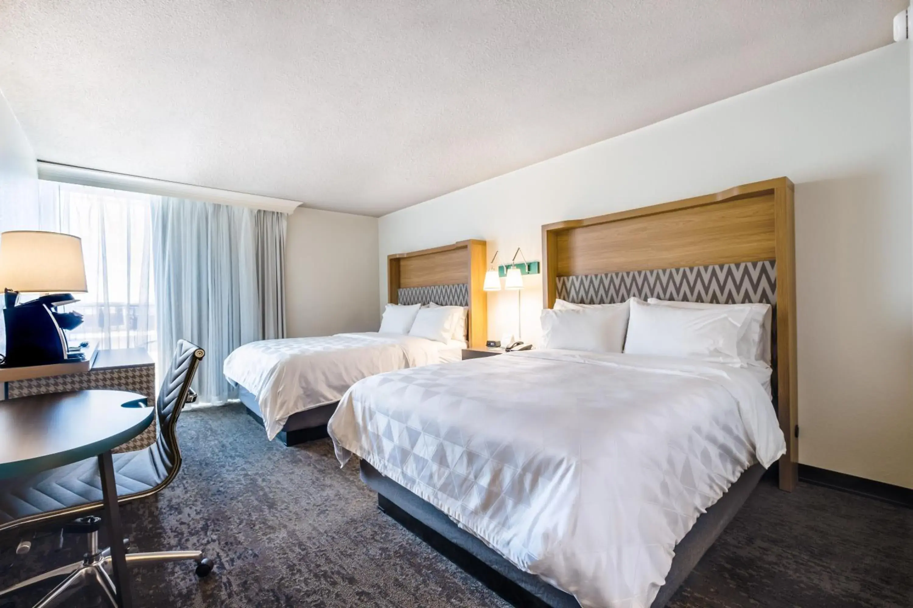 Standard Queen Room with River View and Balcony in Holiday Inn Grand Haven-Spring Lake by IHG Standard Queen Room with River View and Balcony in Holiday Inn Grand Haven-Spring Lake by IHG