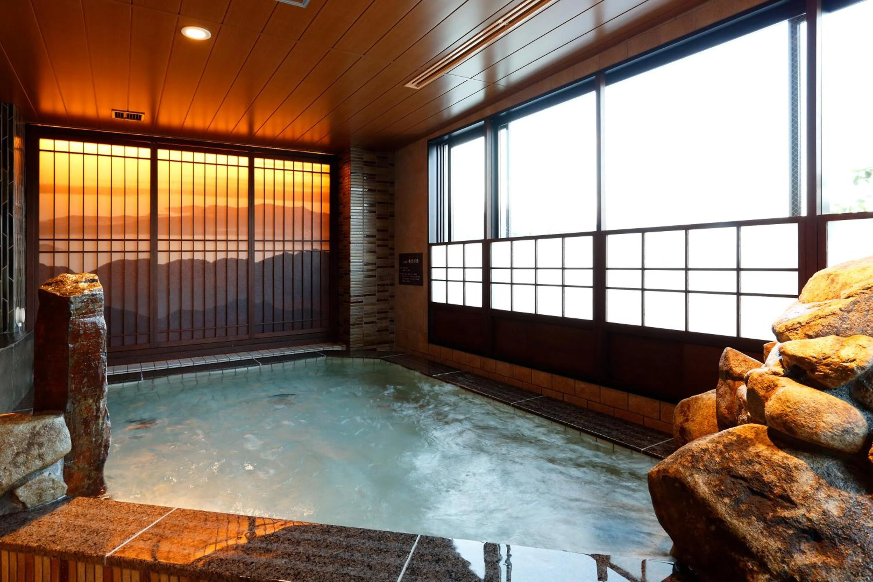 Hot Spring Bath in Dormy Inn Nagano
