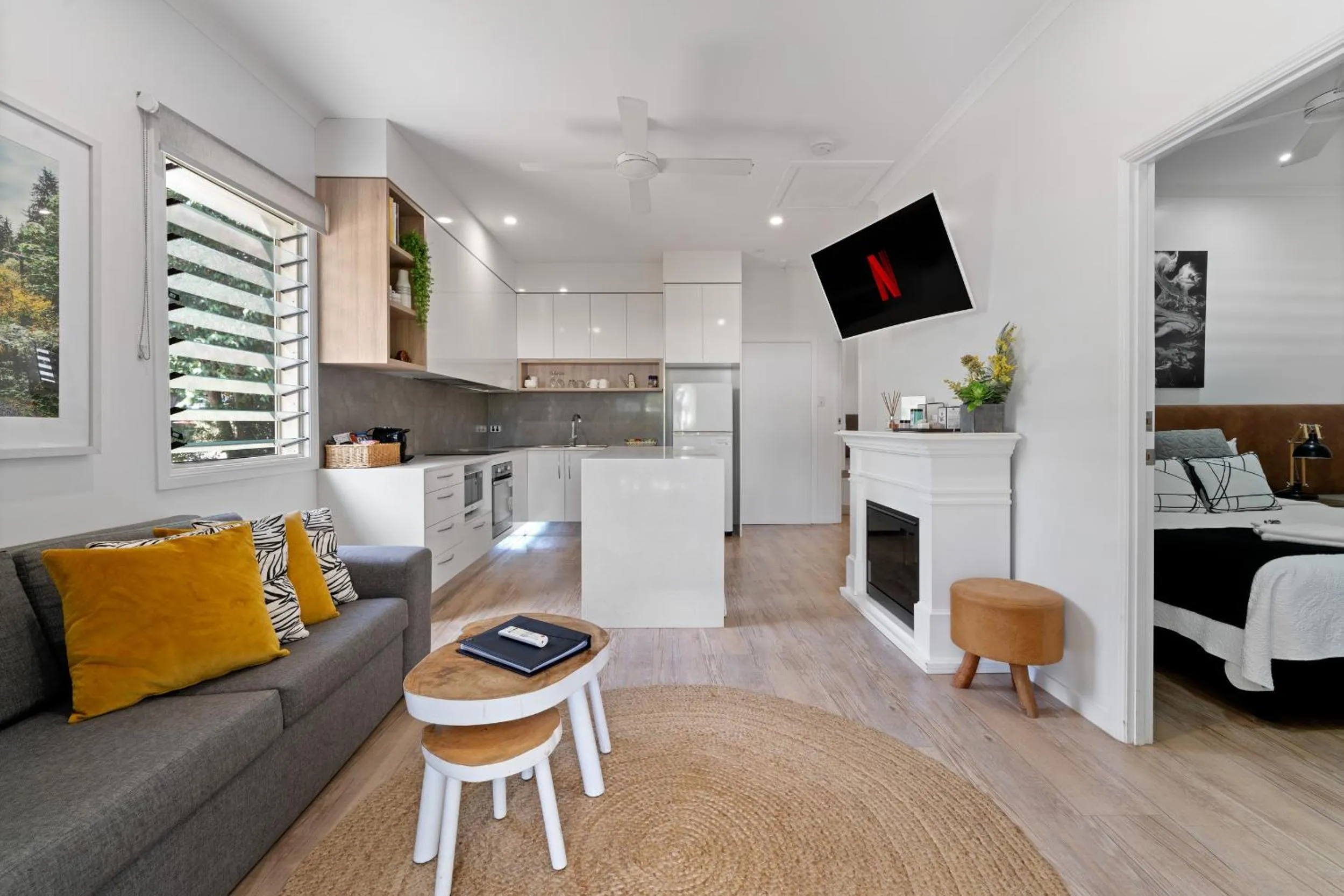 Living room in Blue Summit Hideaway