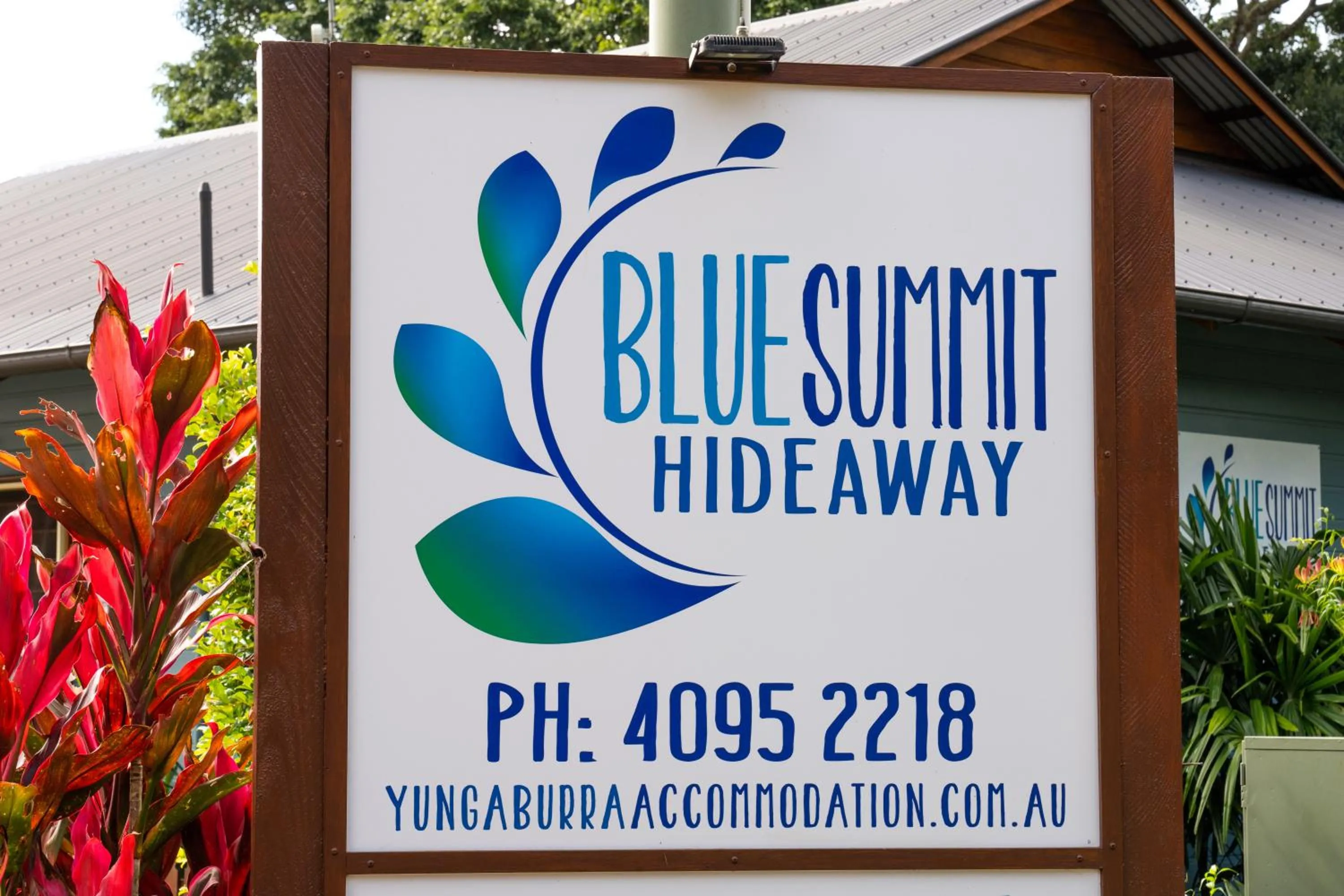Property logo or sign in Blue Summit Hideaway