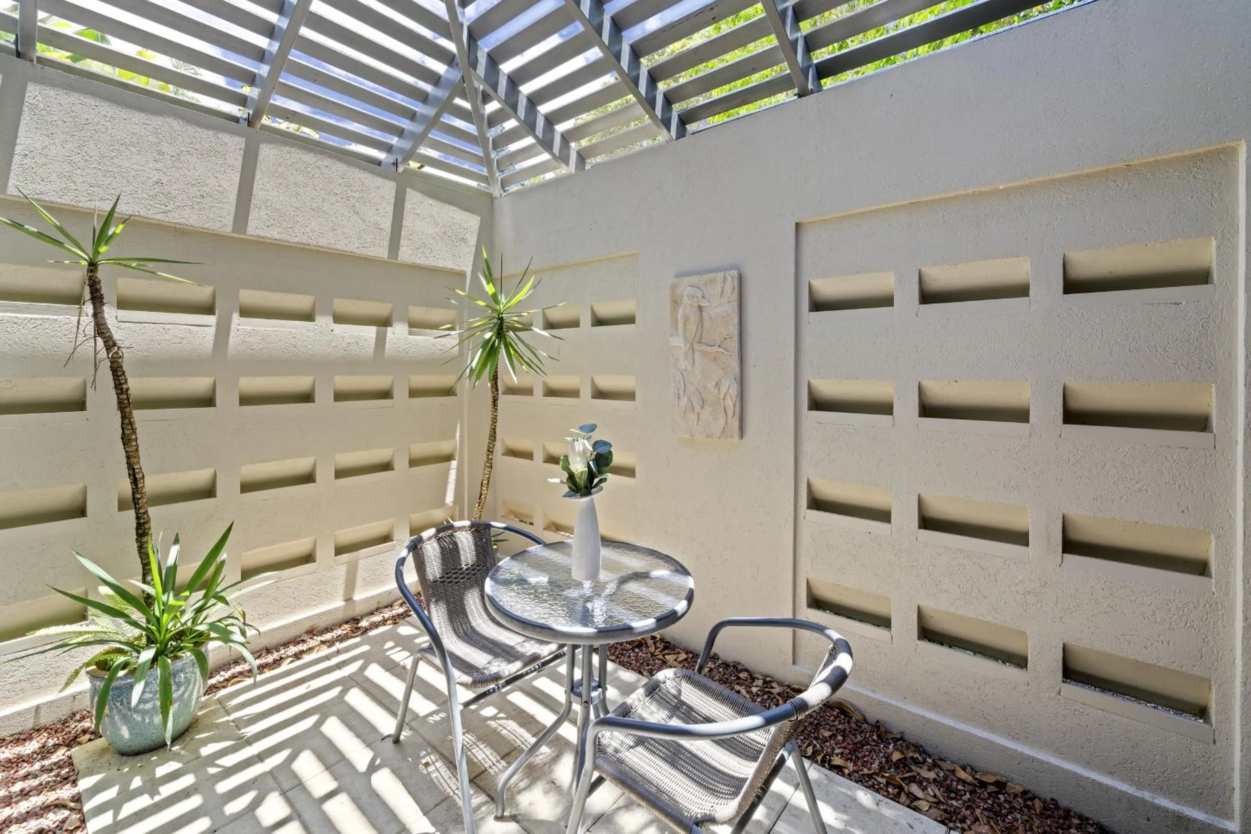 Patio in Blue Summit Hideaway