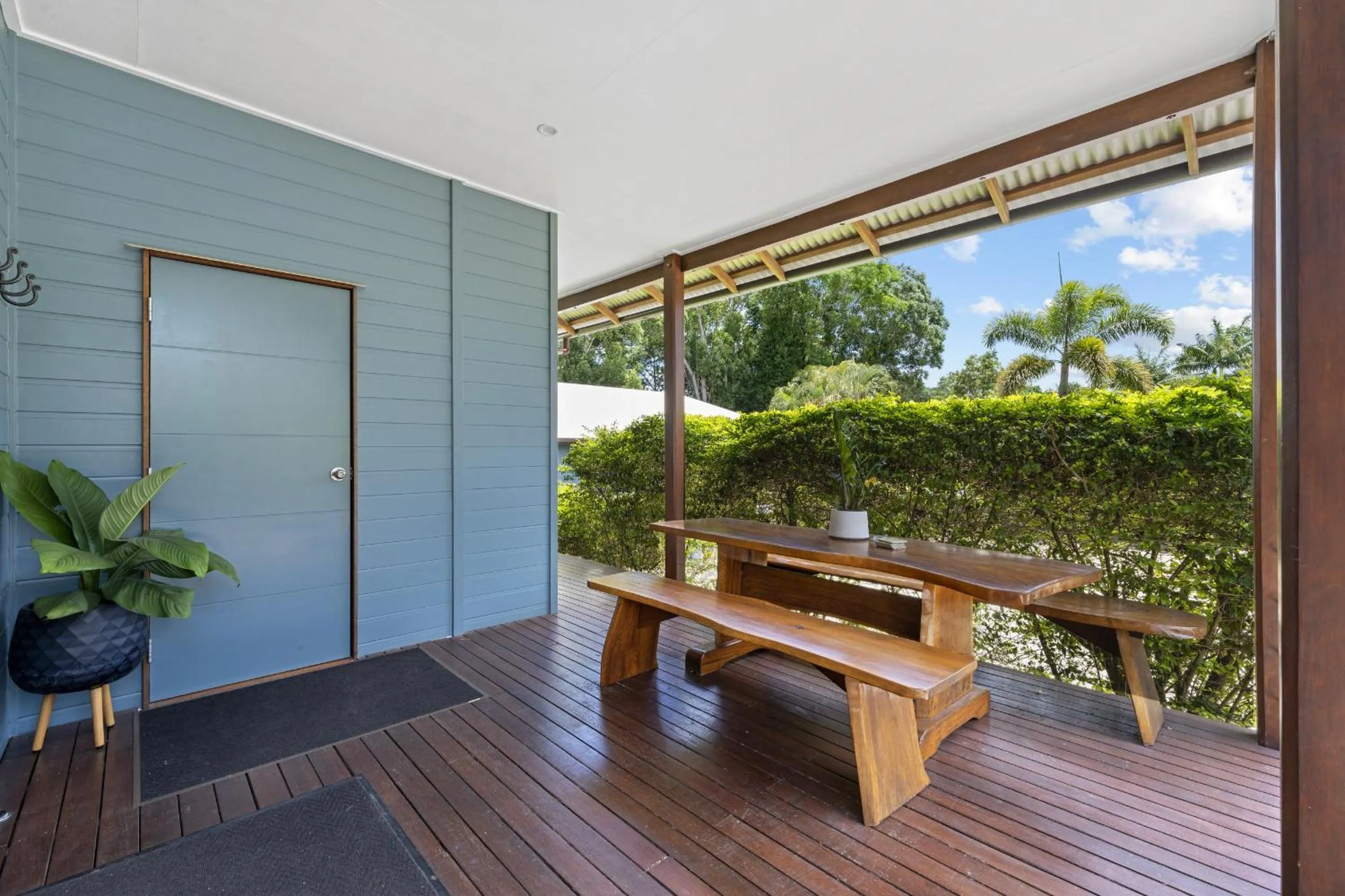 Patio in Blue Summit Hideaway