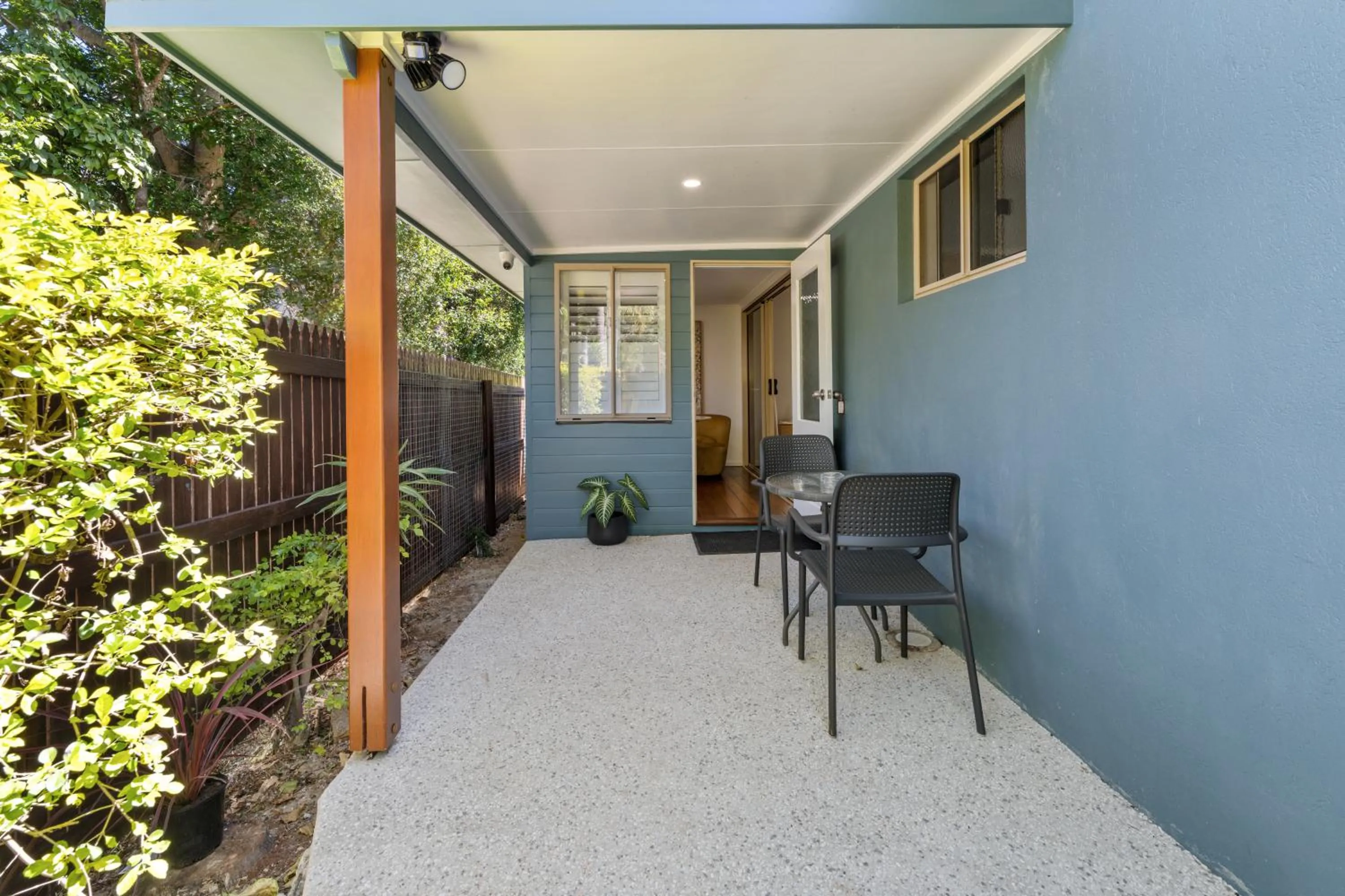 Patio in Blue Summit Hideaway