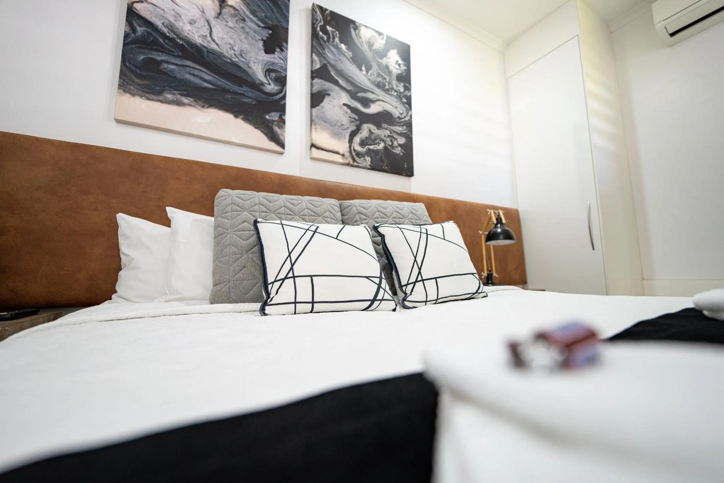 Bed in Blue Summit Hideaway