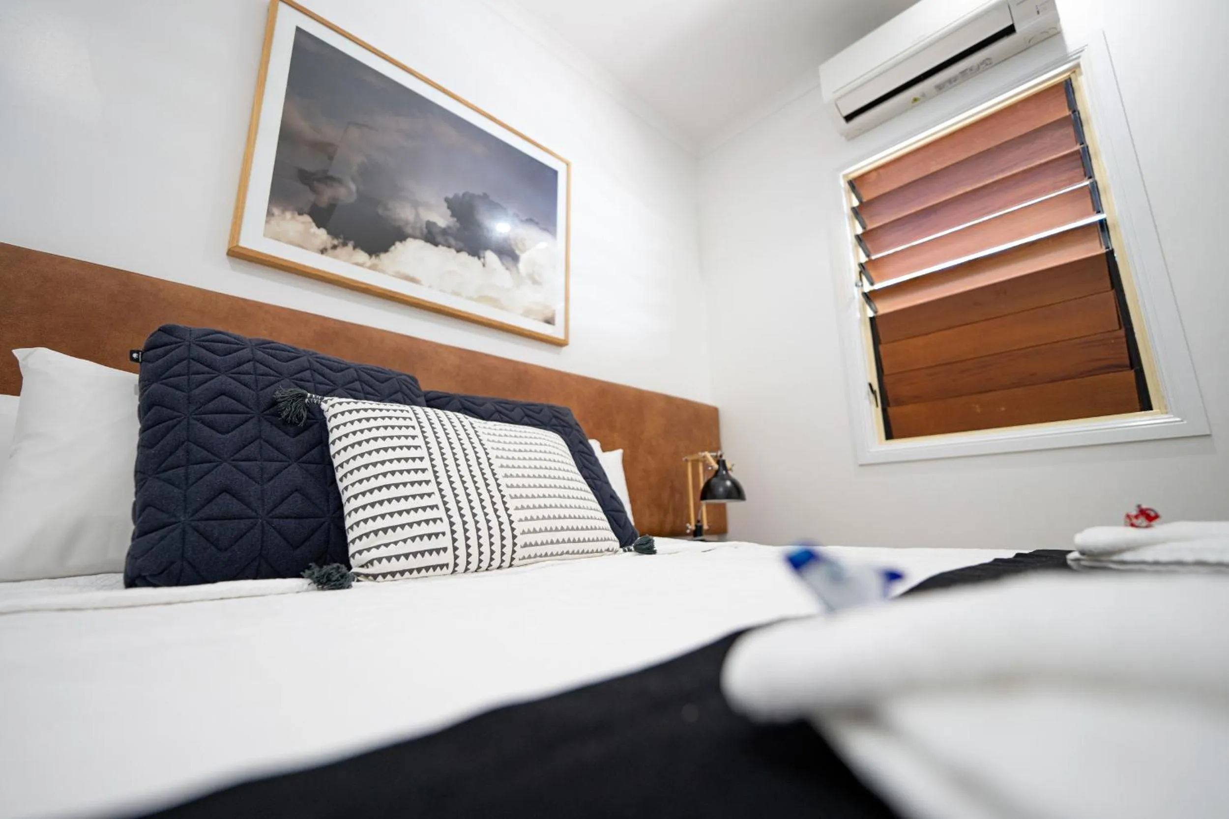 Bed in Blue Summit Hideaway