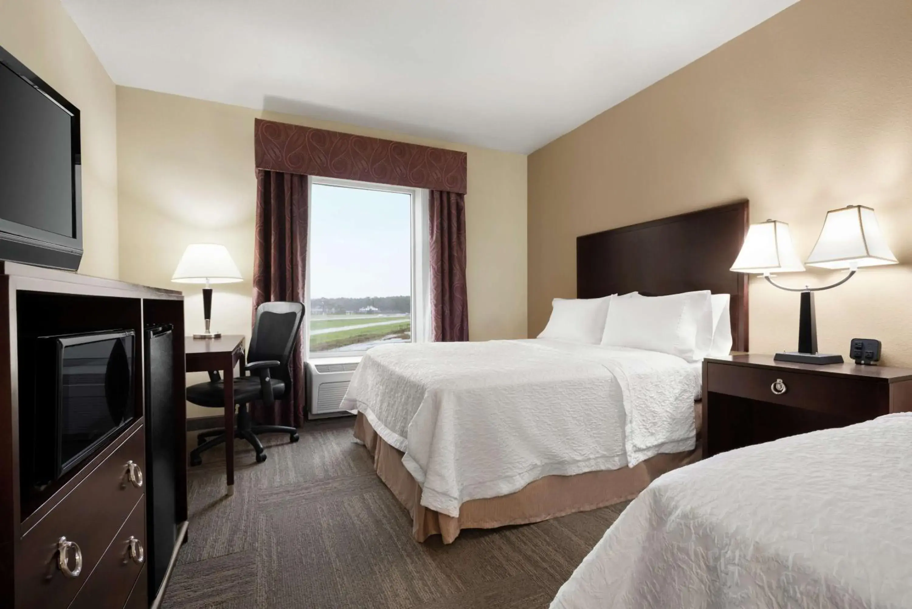 Room with Two Queen Beds - Non-Smoking in Hampton Inn & Suites Brunswick Room with Two Queen Beds - Non-Smoking in Hampton Inn & Suites Brunswick