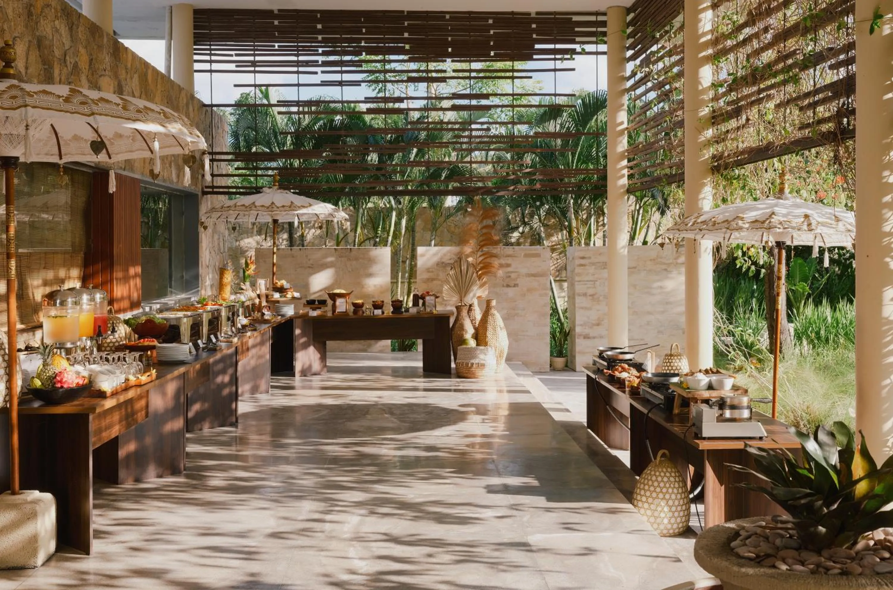 Buffet breakfast in Origin Lombok