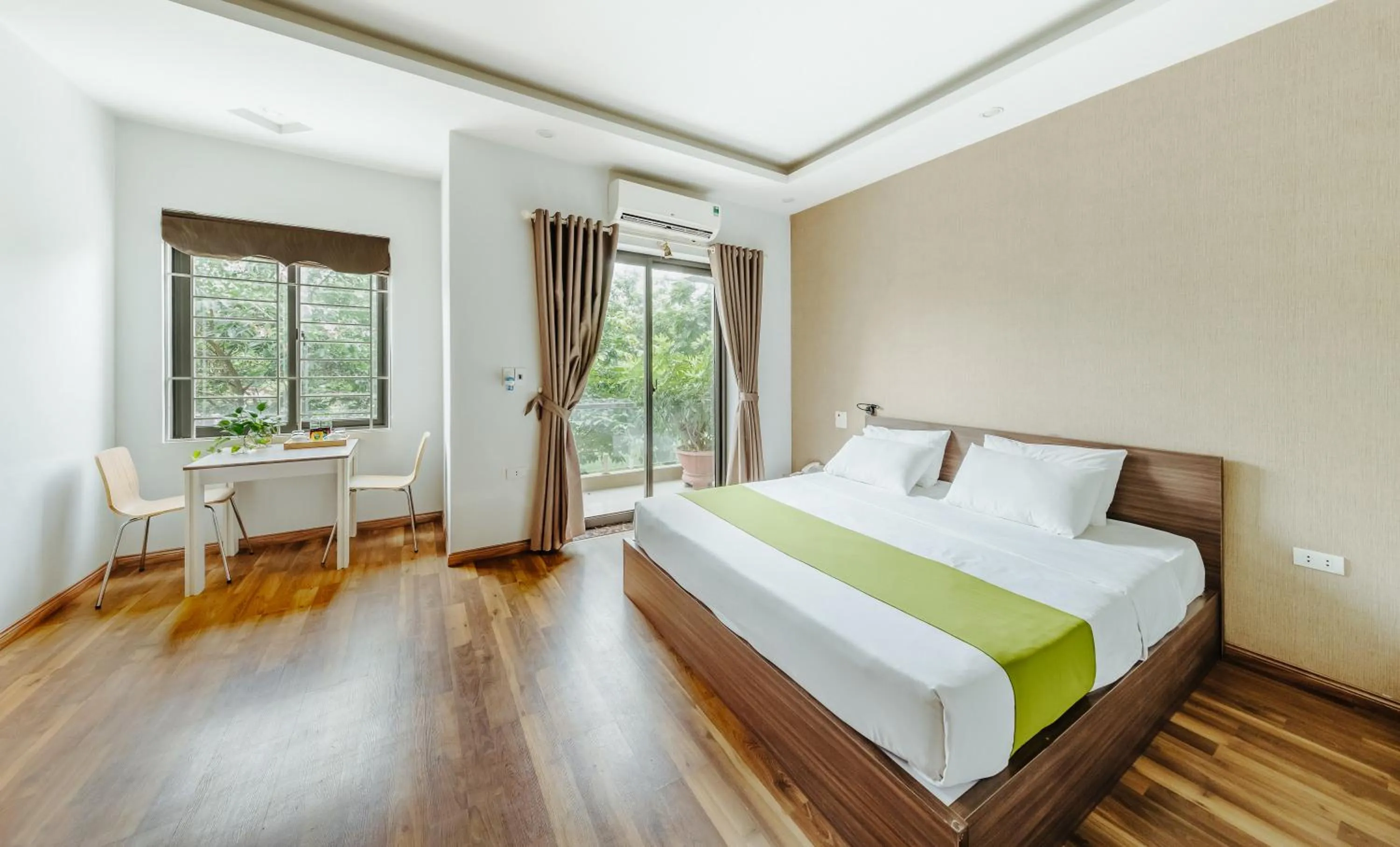 Patio, Bed in Hana 1 Apartment & Hotel Bac Ninh