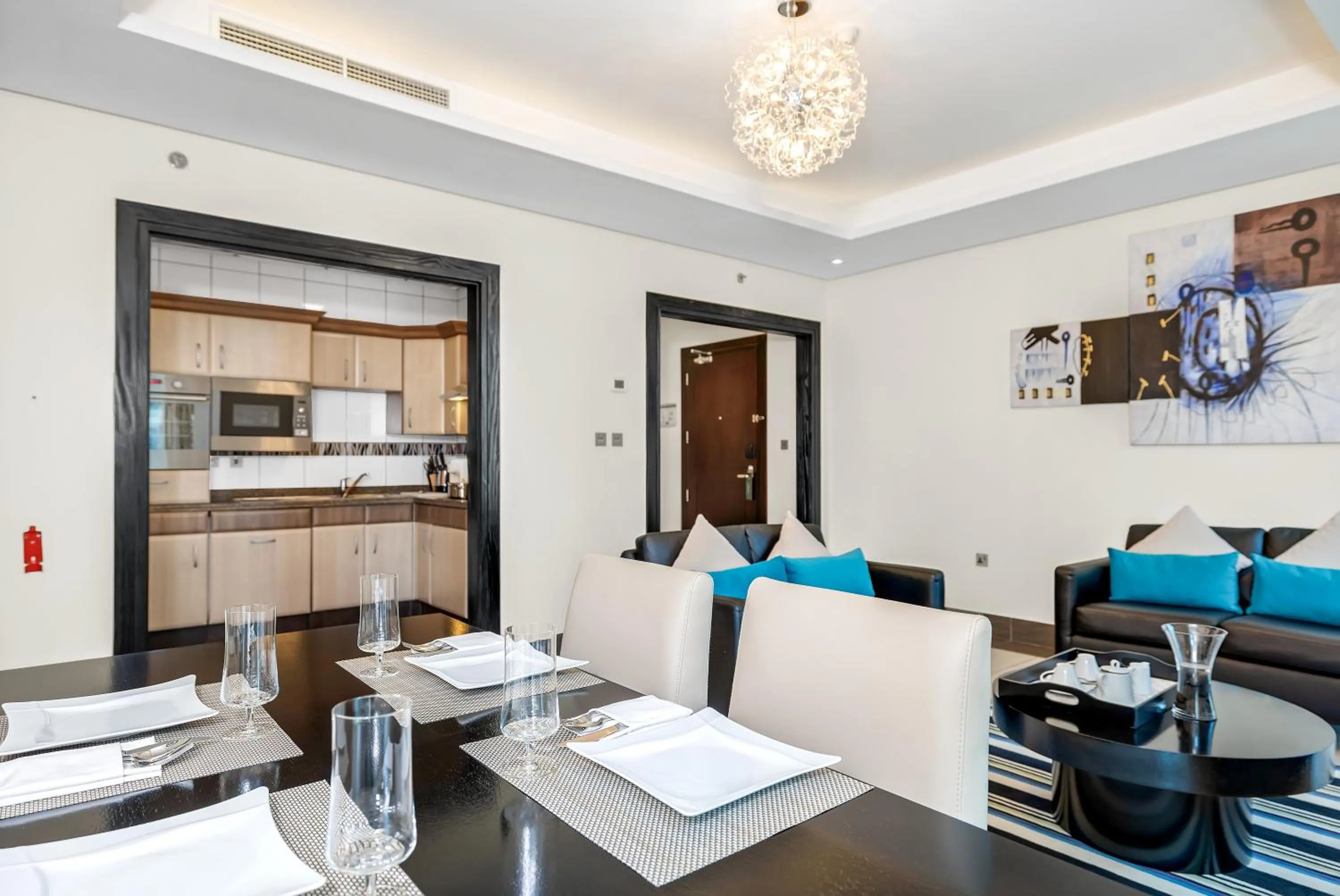 Kitchen or kitchenette in Kempinski Residences & Suites, Doha