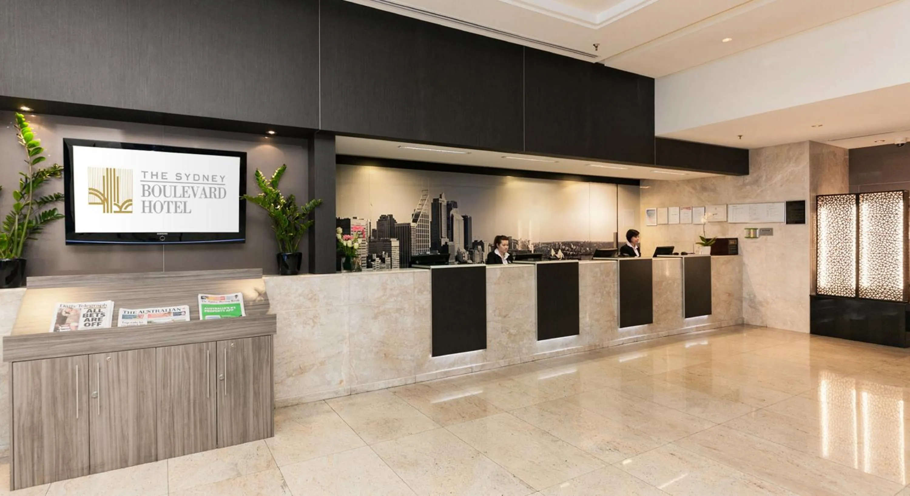 Lobby or reception in The Sydney Boulevard Hotel