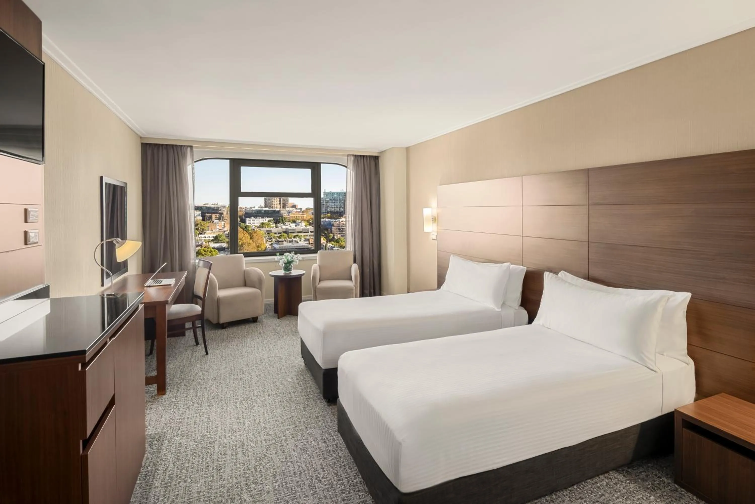 Bed in The Sydney Boulevard Hotel