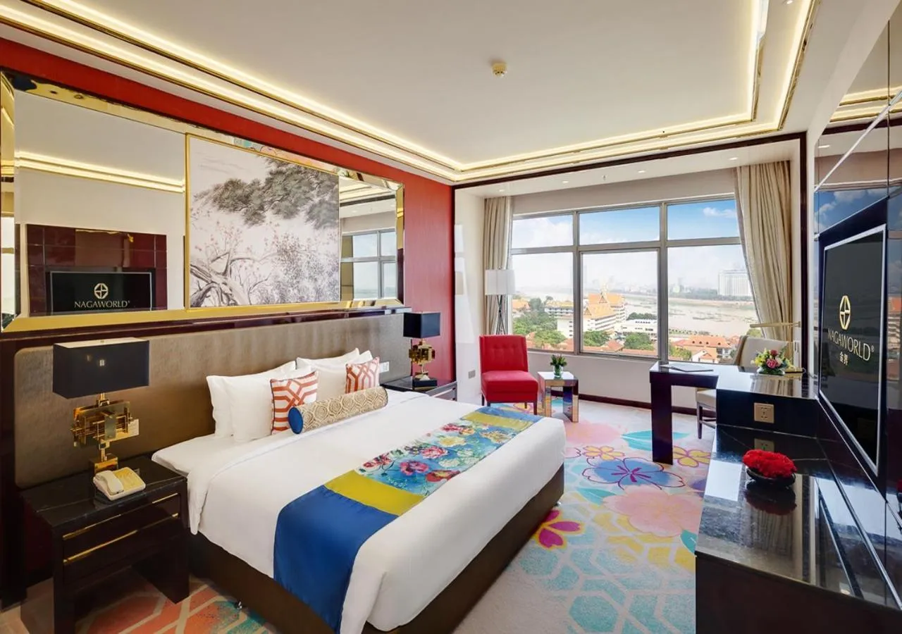 Bed in NagaWorld Hotel & Entertainment Complex