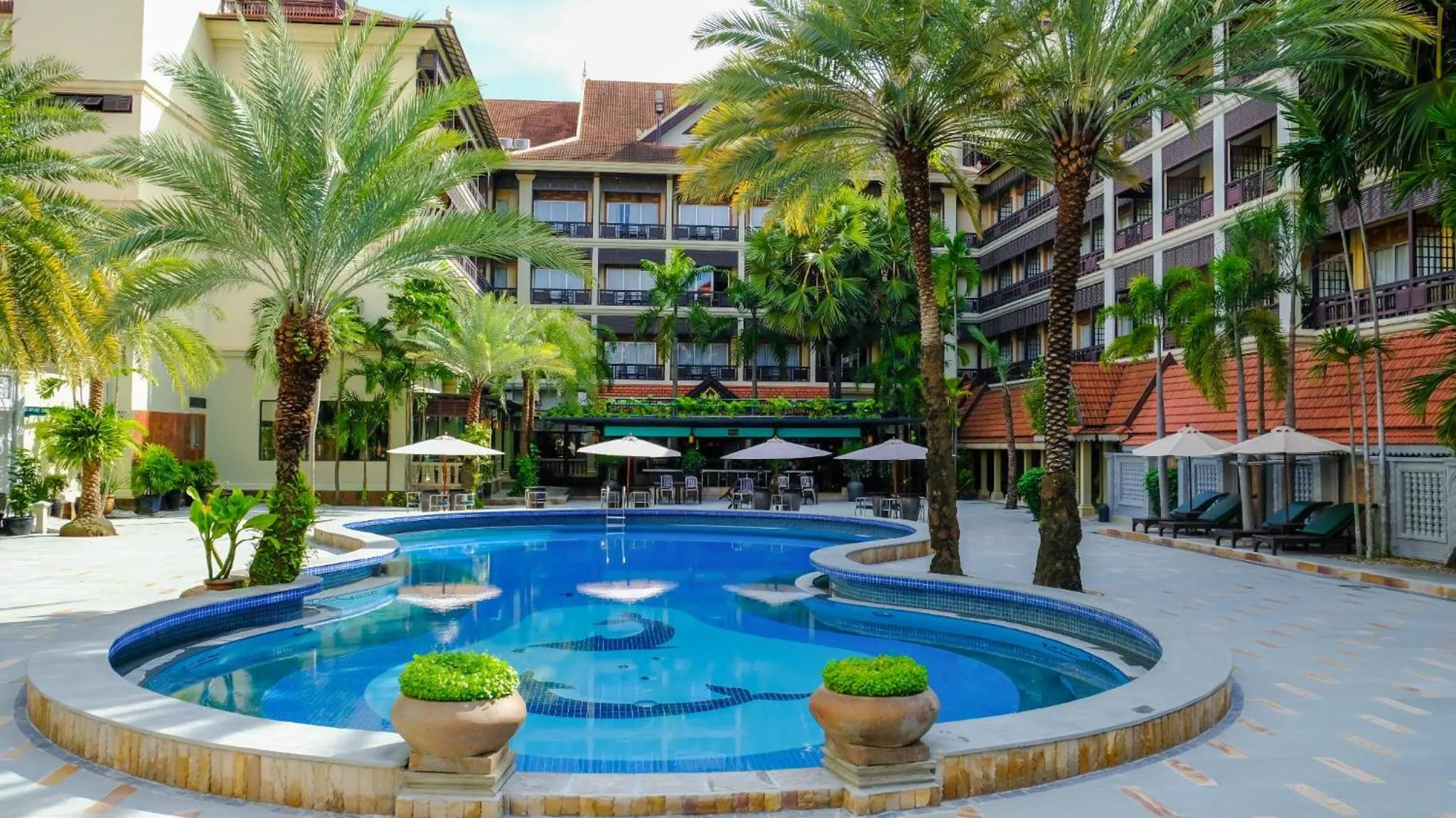 Pool view in Empress Angkor Resort & Spa