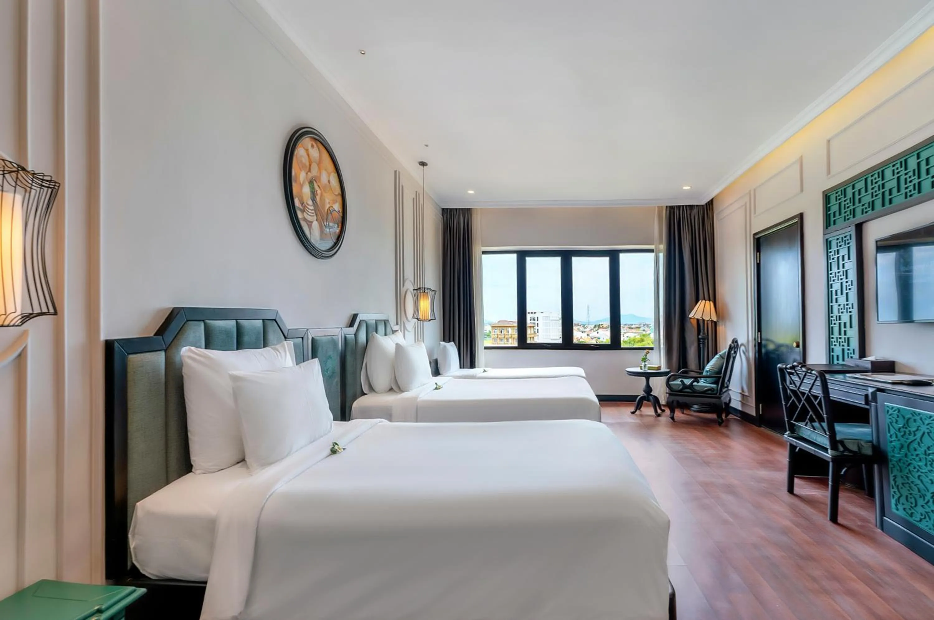 Bed in Hadana Boutique Resort Hoi An