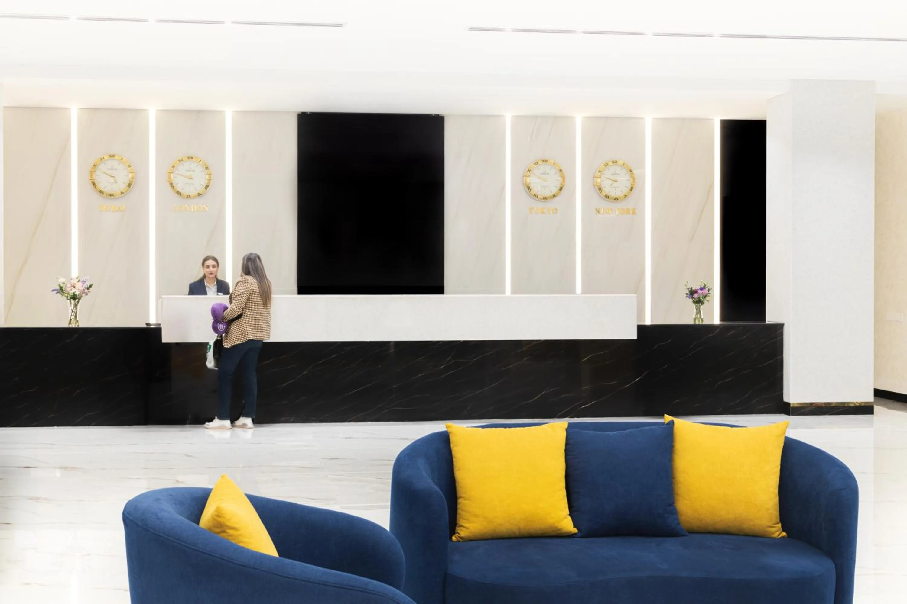 Lobby or reception in MD Hotel By Gewan