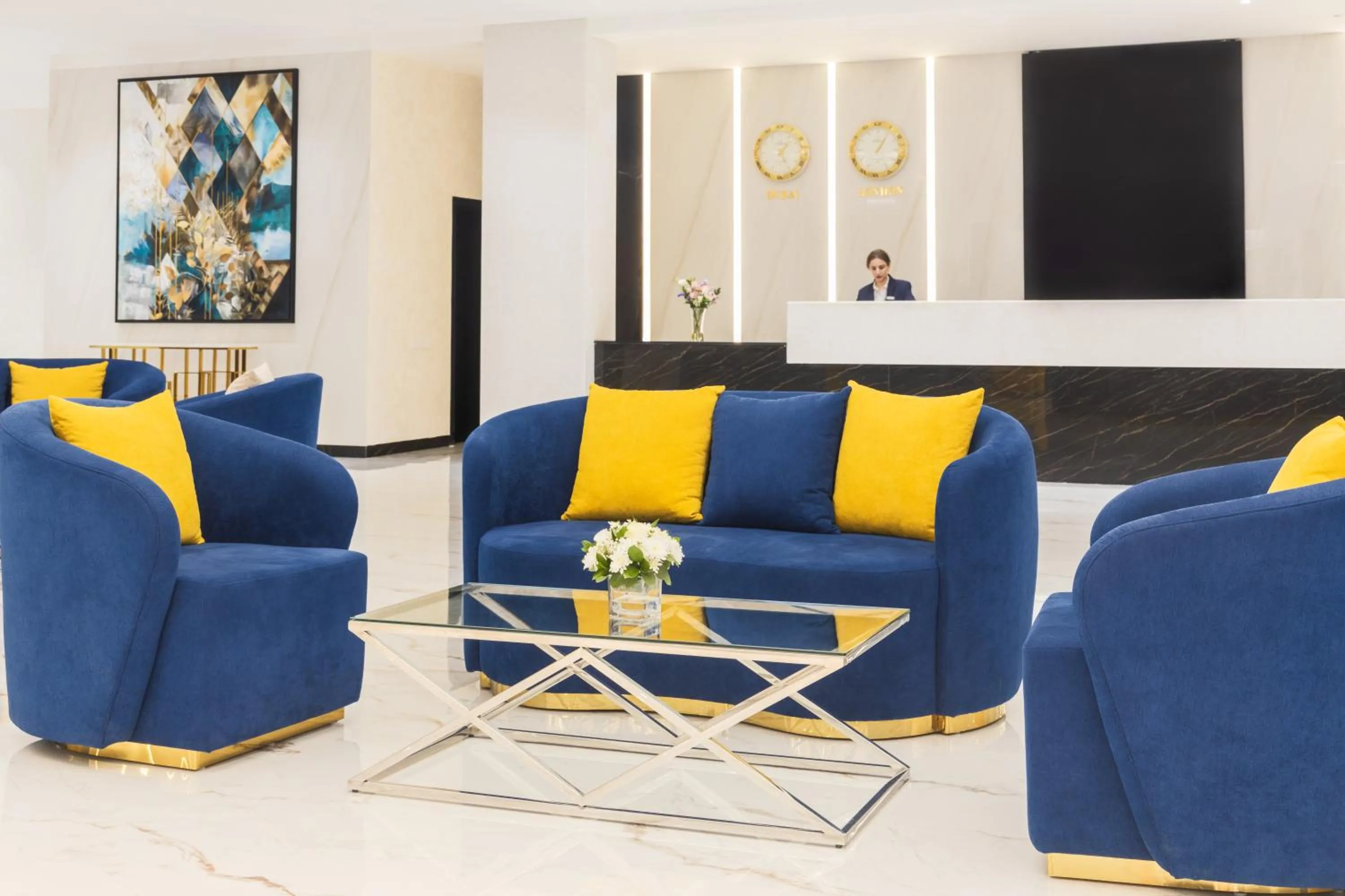 Lobby or reception in MD Hotel By Gewan