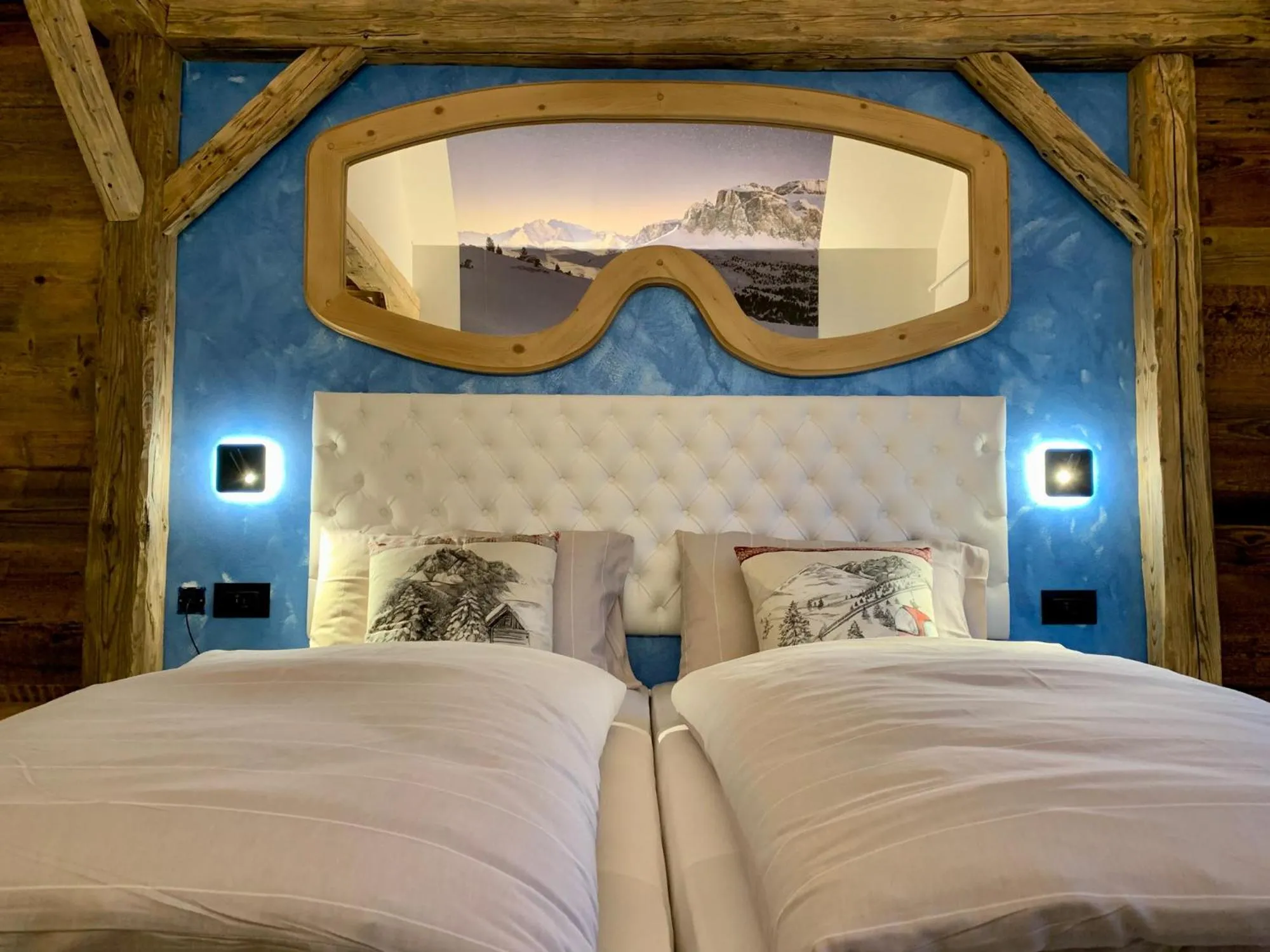 Bed in Hotel Genziana