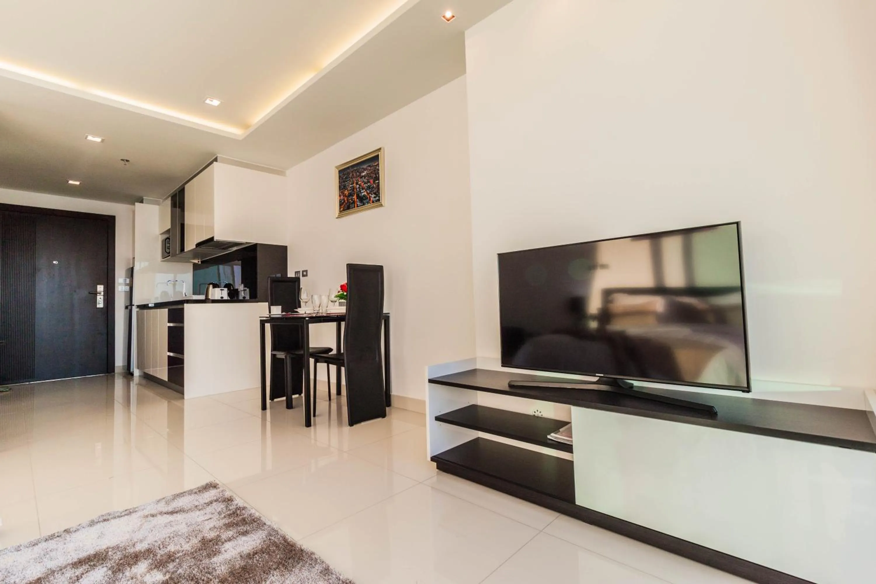 TV and multimedia in Wongamat Tower by Pattaya Sunny Rentals