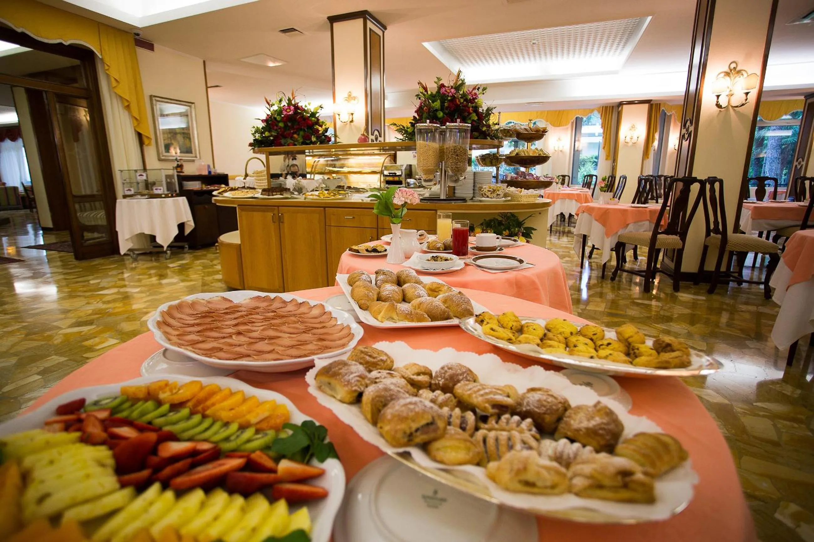 Continental breakfast in Hotel Abano Astoria