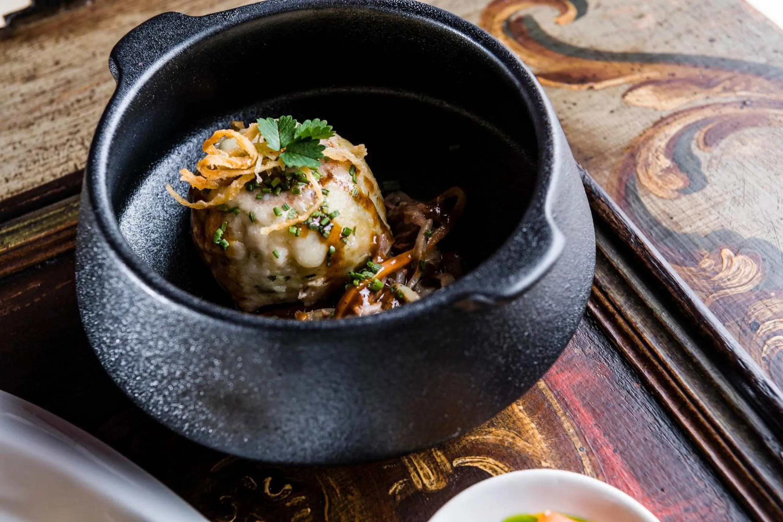 Food close-up in Romantik Hotel & Restaurant Stafler