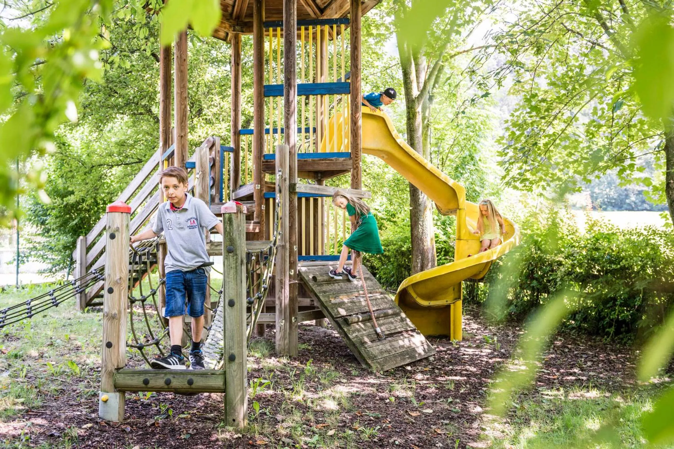 Children play ground in Romantik Hotel & Restaurant Stafler