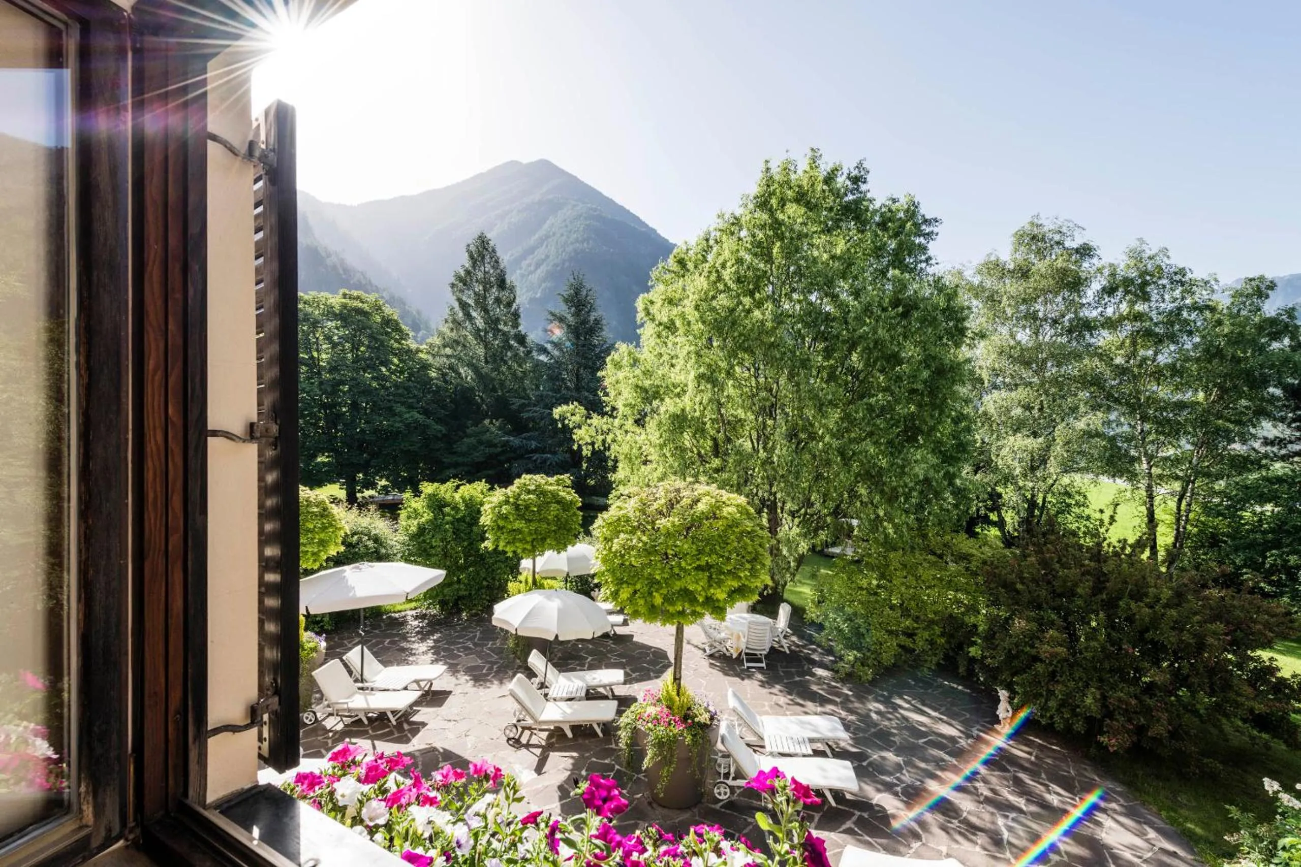 Garden view in Romantik Hotel & Restaurant Stafler