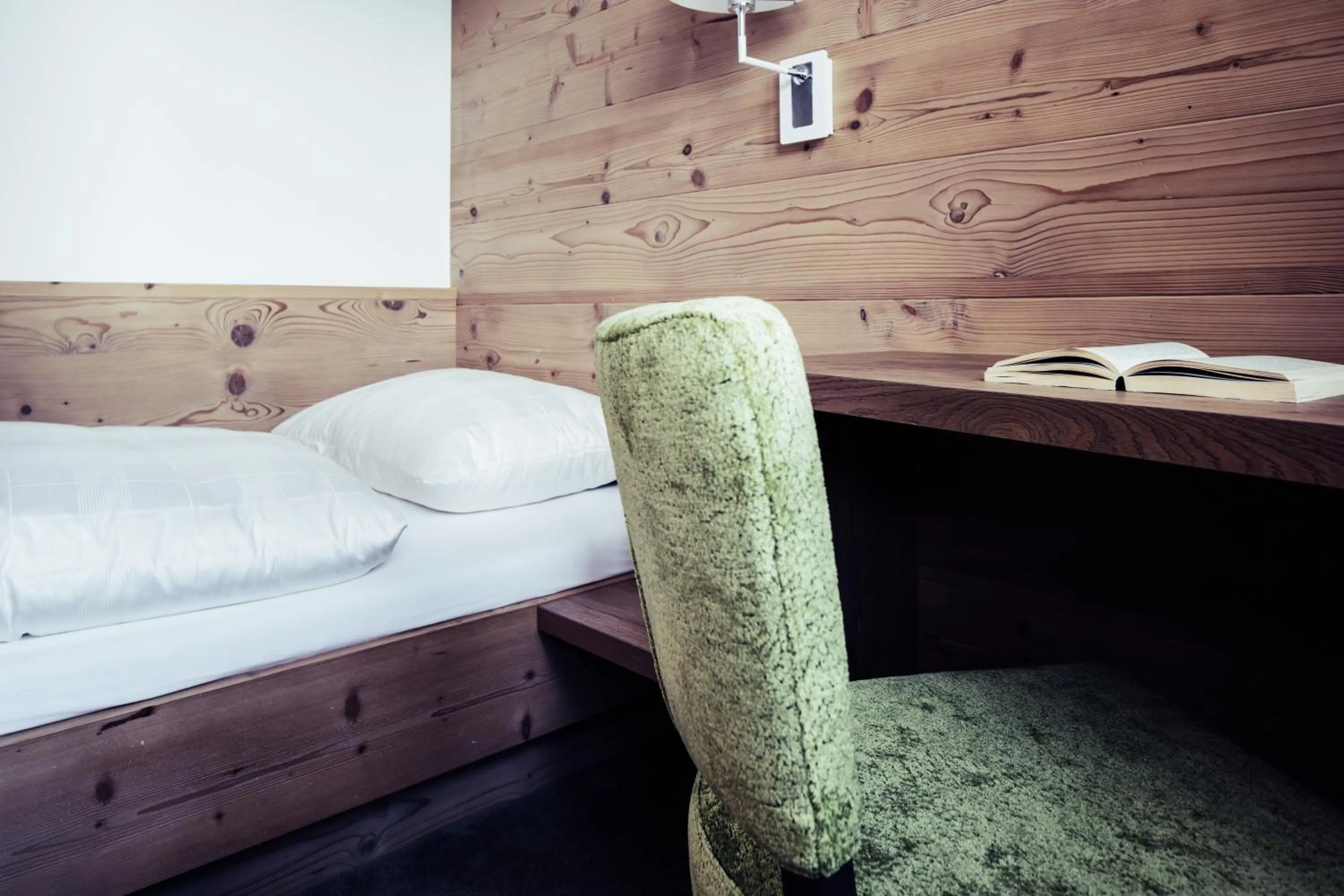 Bed in Biohotel Bergzeit