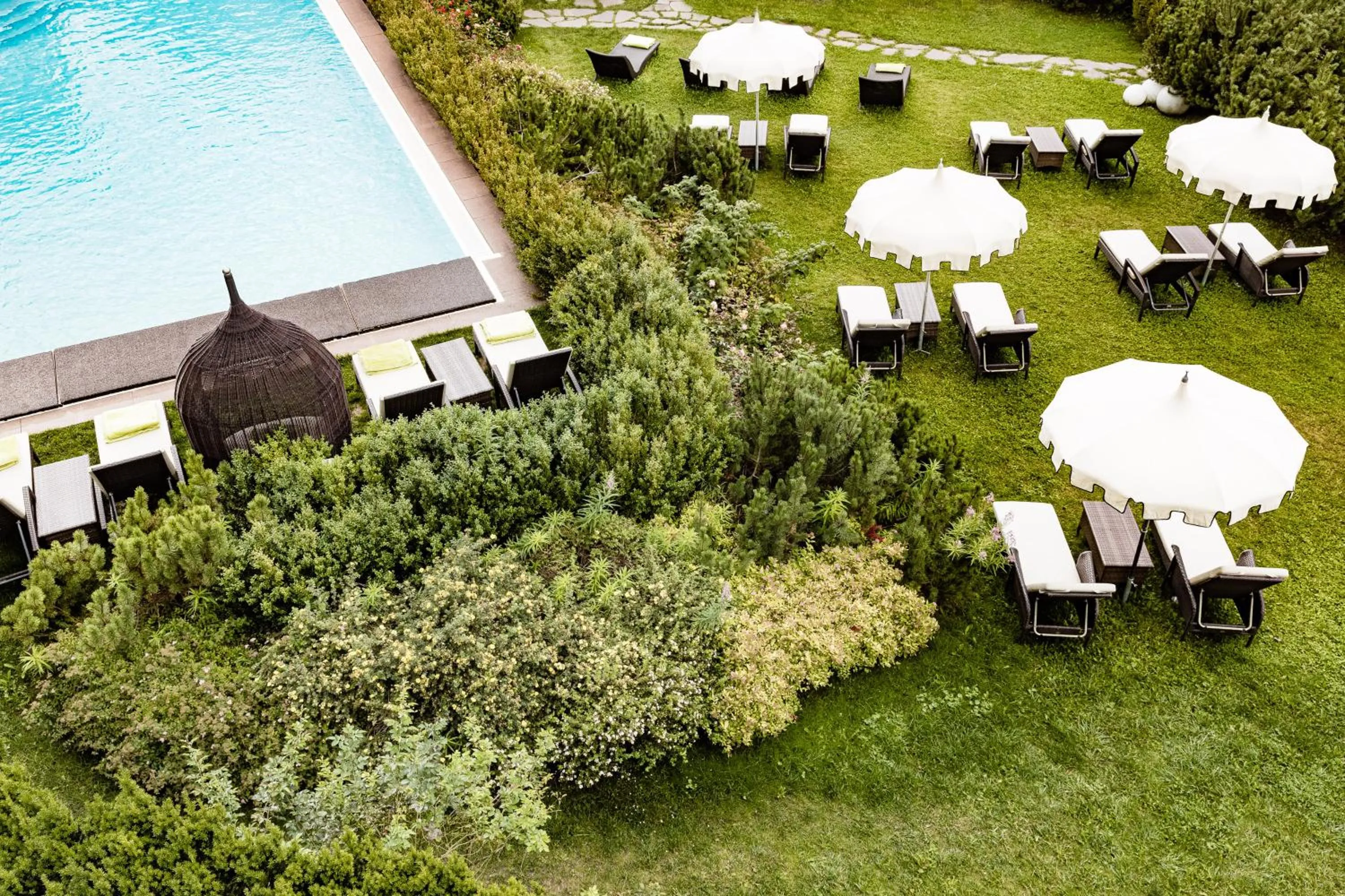 Bird's eye view in Boutique & Fashion Hotel Maciaconi - Gardenahotels