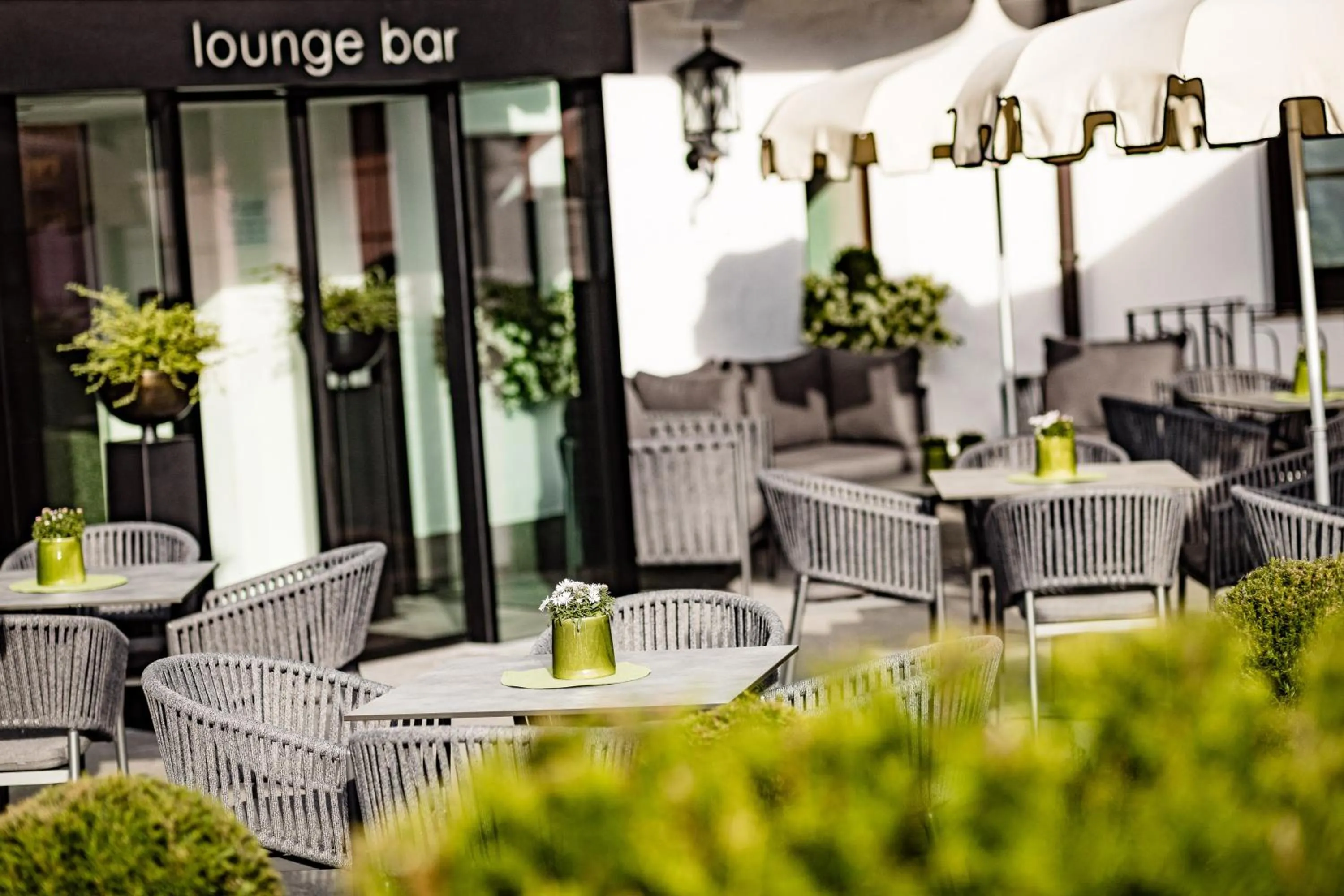 Patio in Boutique & Fashion Hotel Maciaconi - Gardenahotels