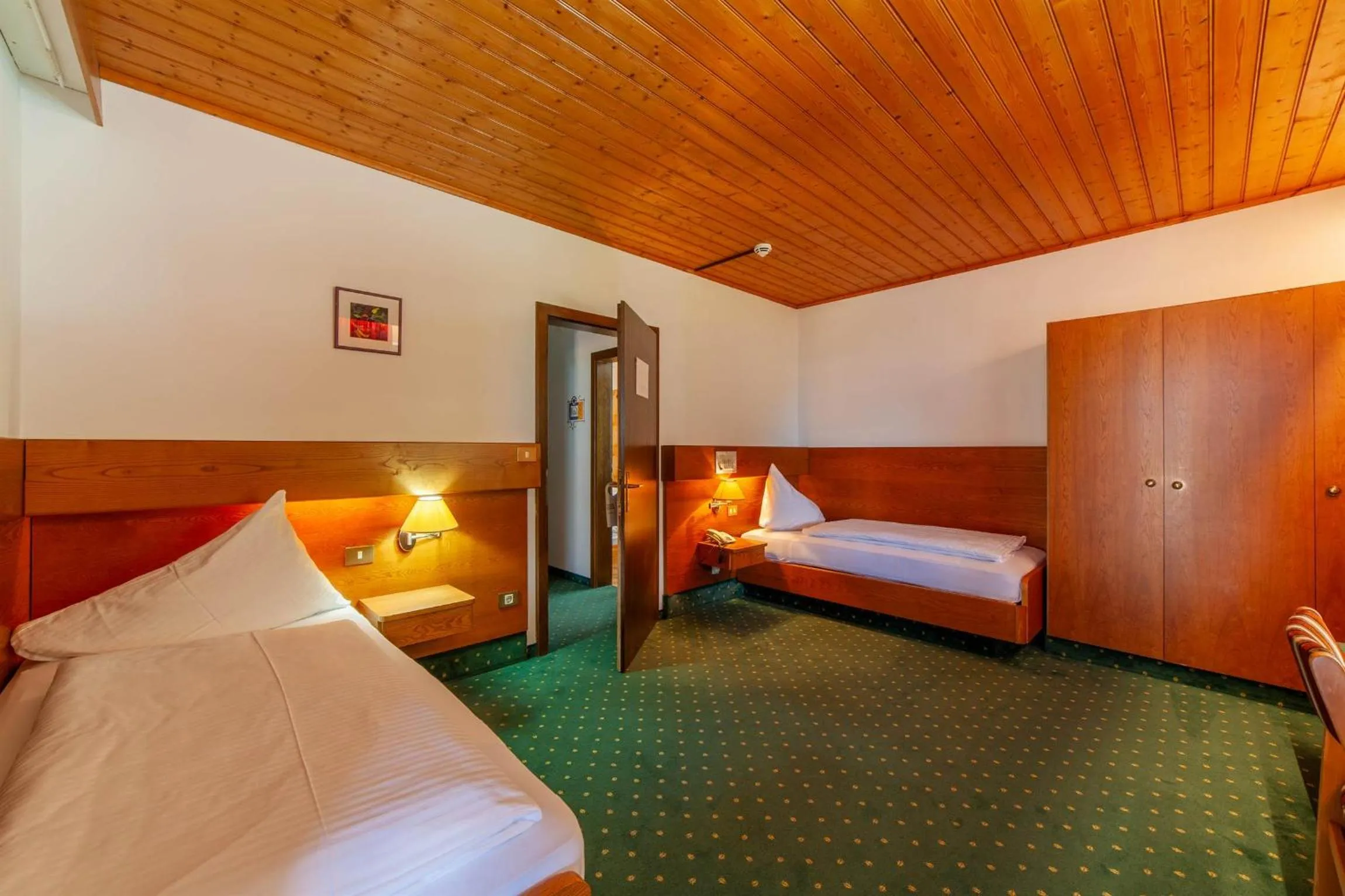 Bed in Hotel St. Pankraz