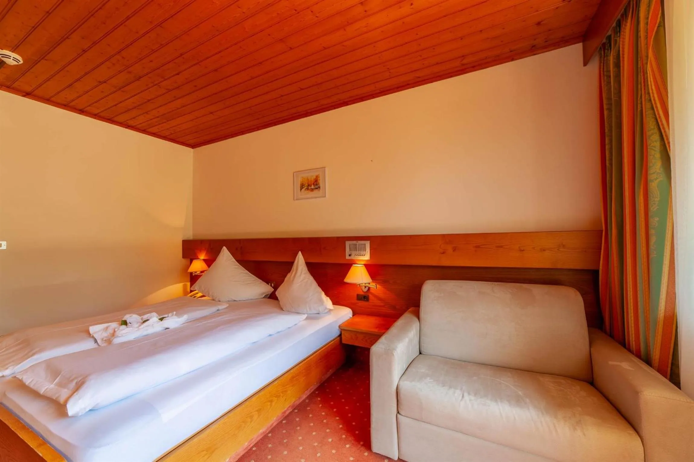 Bed in Hotel St. Pankraz