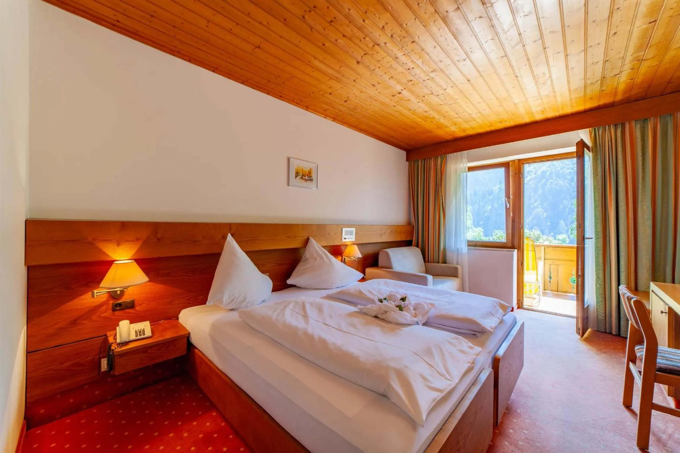 Bed in Hotel St. Pankraz