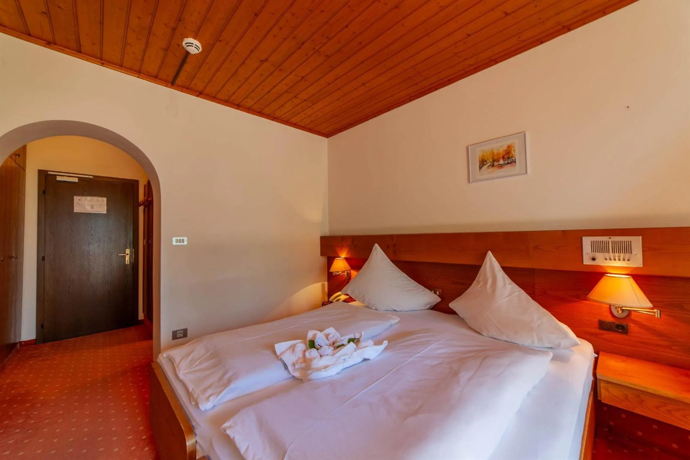 Bed in Hotel St. Pankraz