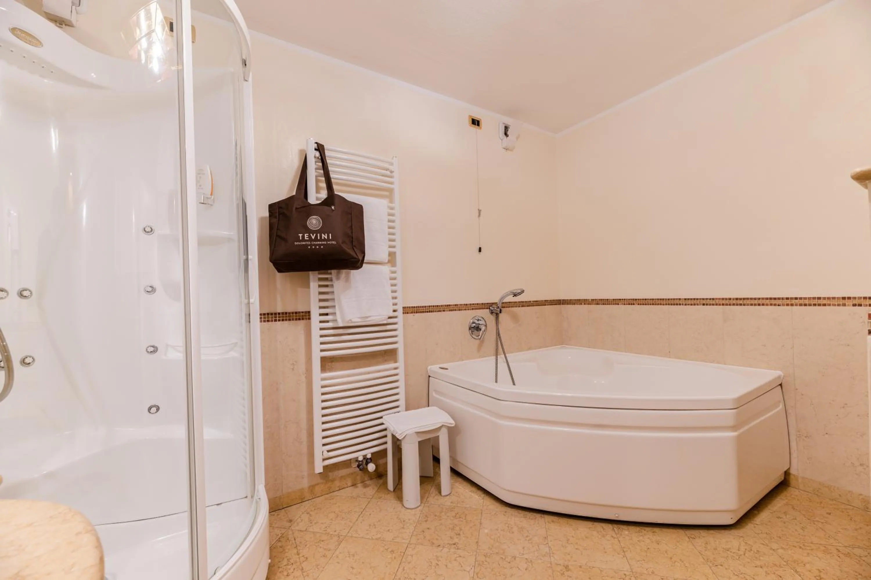 Bathroom in Tevini Dolomites Charming Hotel