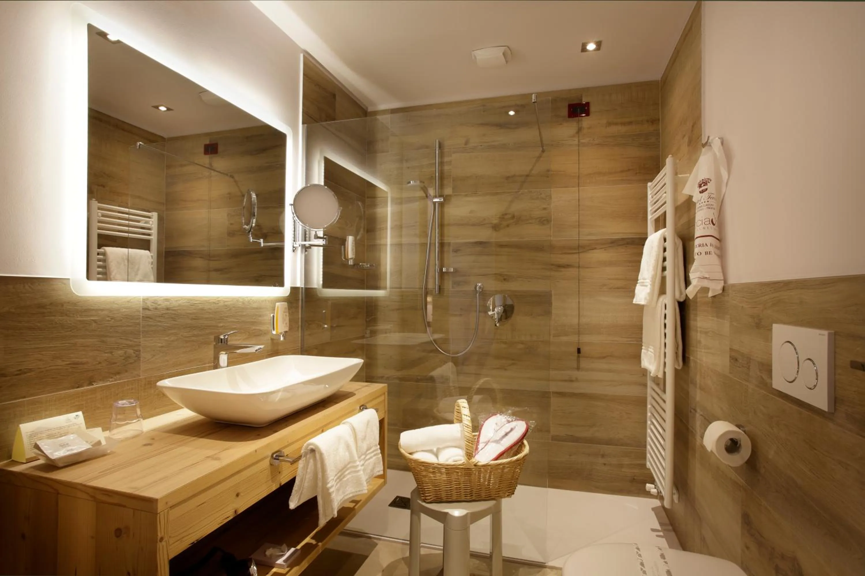 Bathroom in Tevini Dolomites Charming Hotel