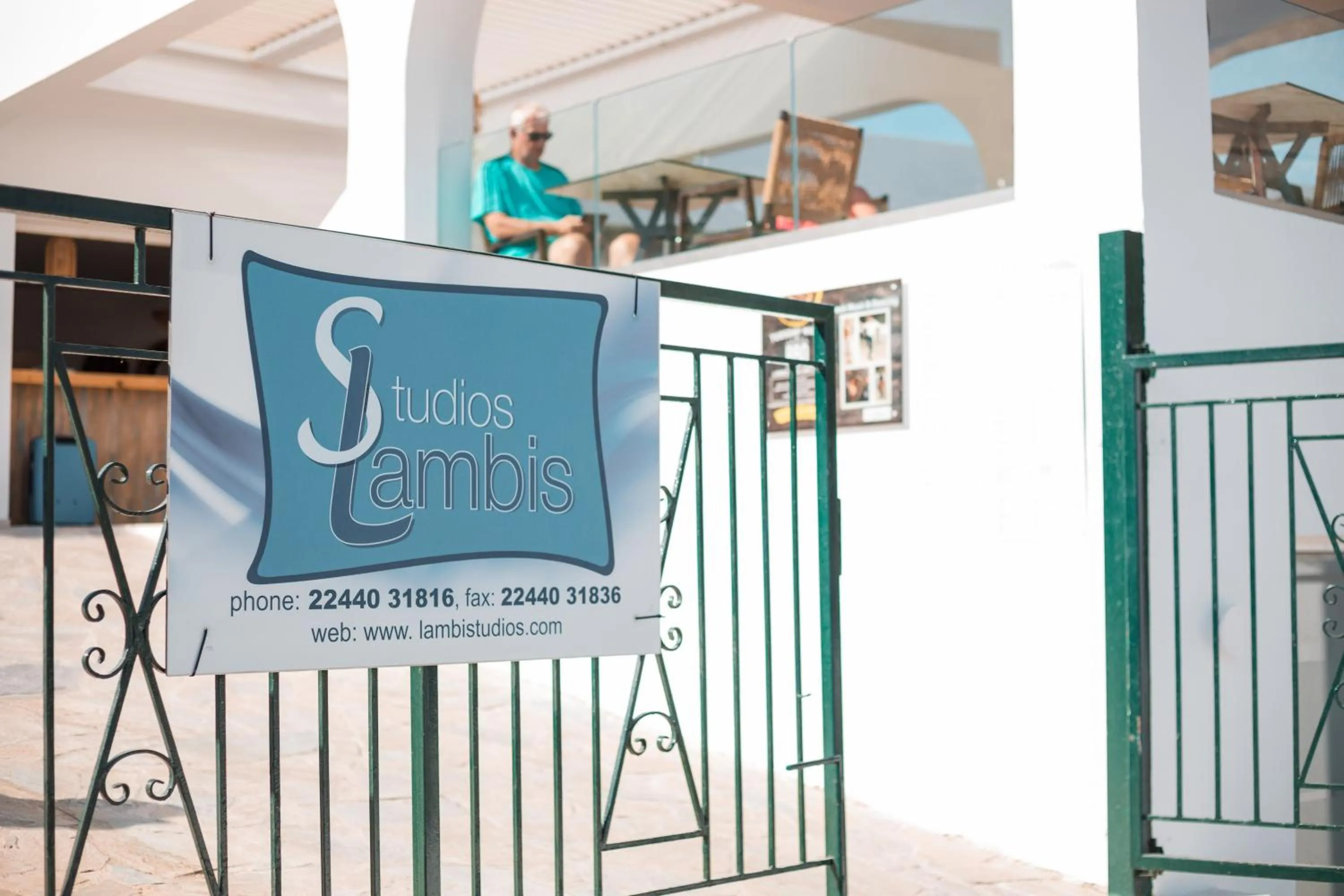 Logo/Certificate/Sign in Lambis Studios & Apartments