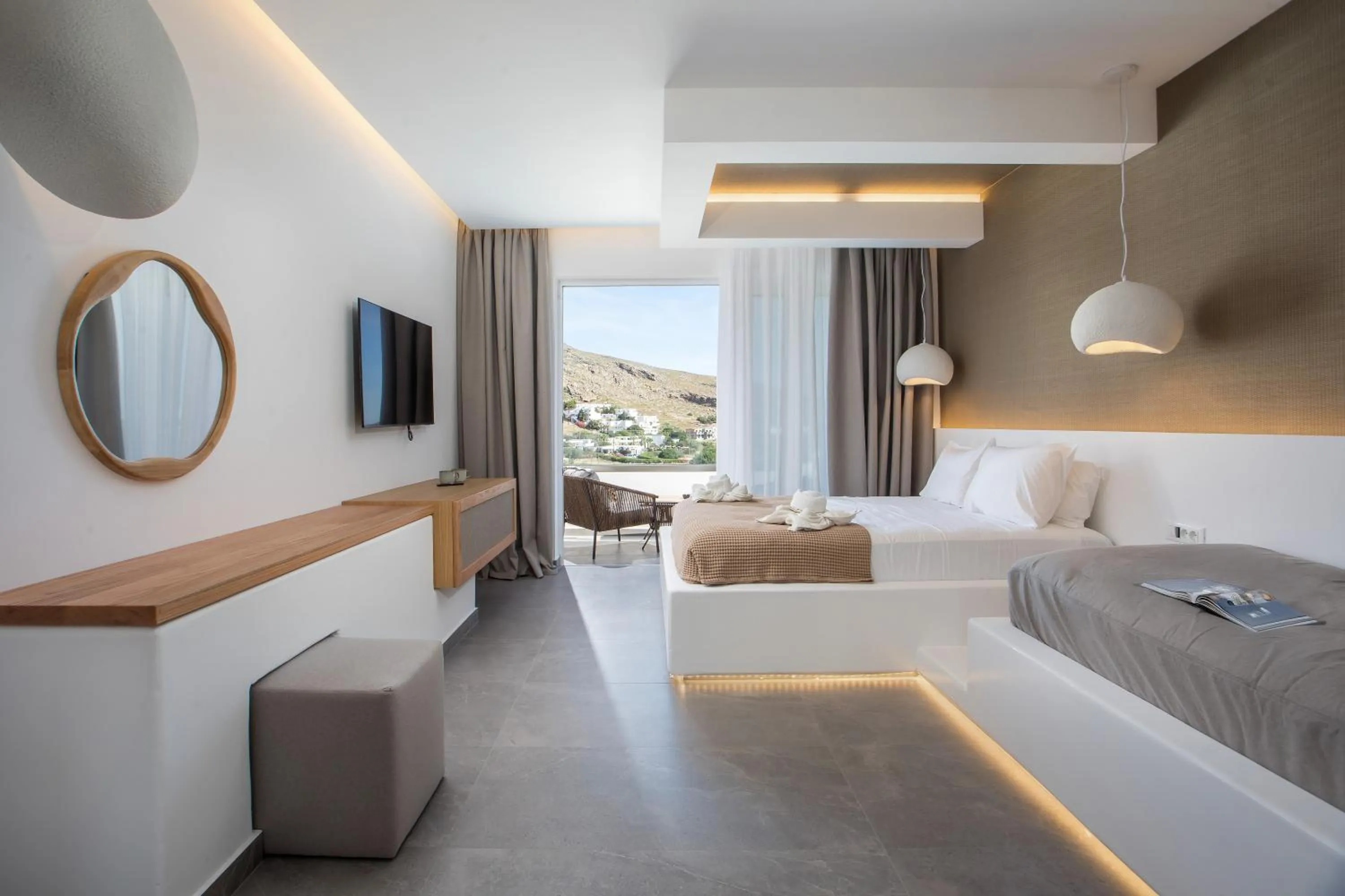 Bed in Lambis Studios & Apartments