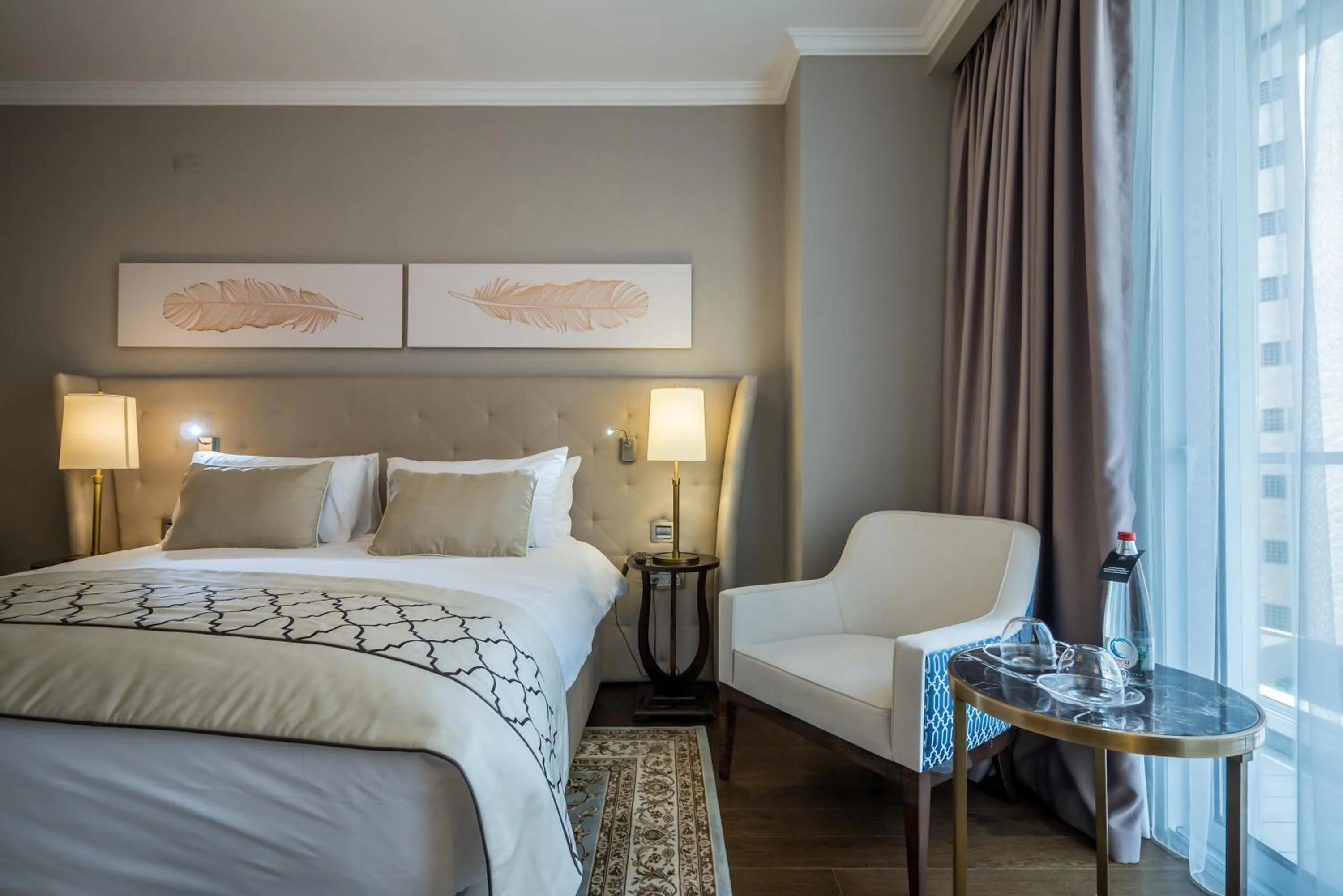Living room, Bed in David Tower Hotel Netanya by Prima Hotels - 16 years Plus