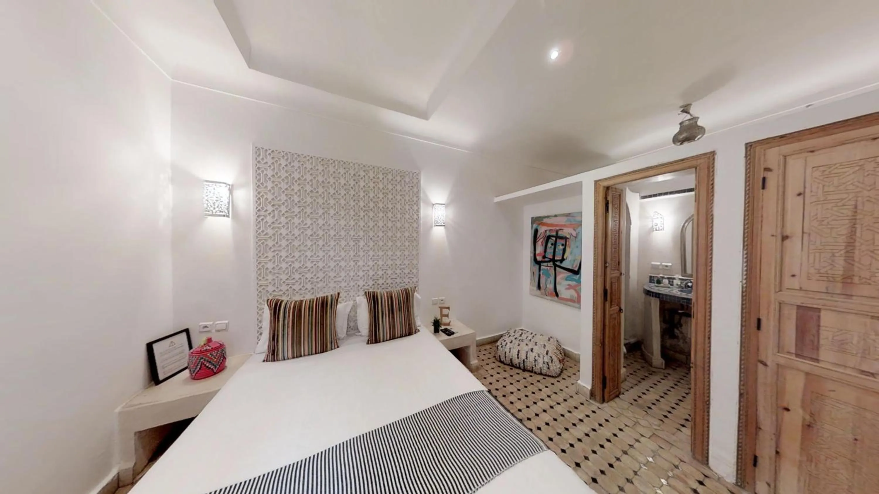 Bedroom, Bed in Riad Lamzia