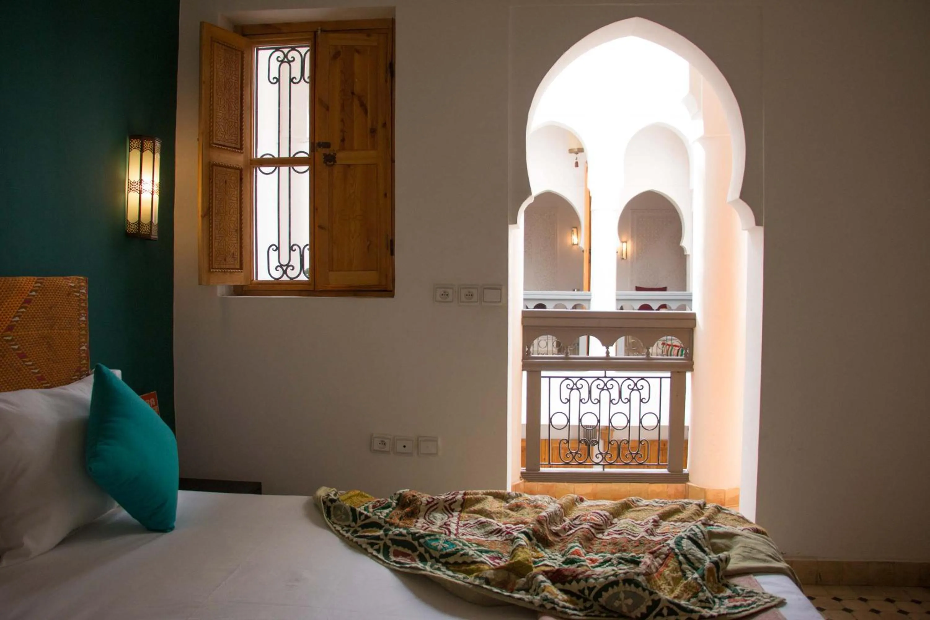 Bed in Riad Lamzia