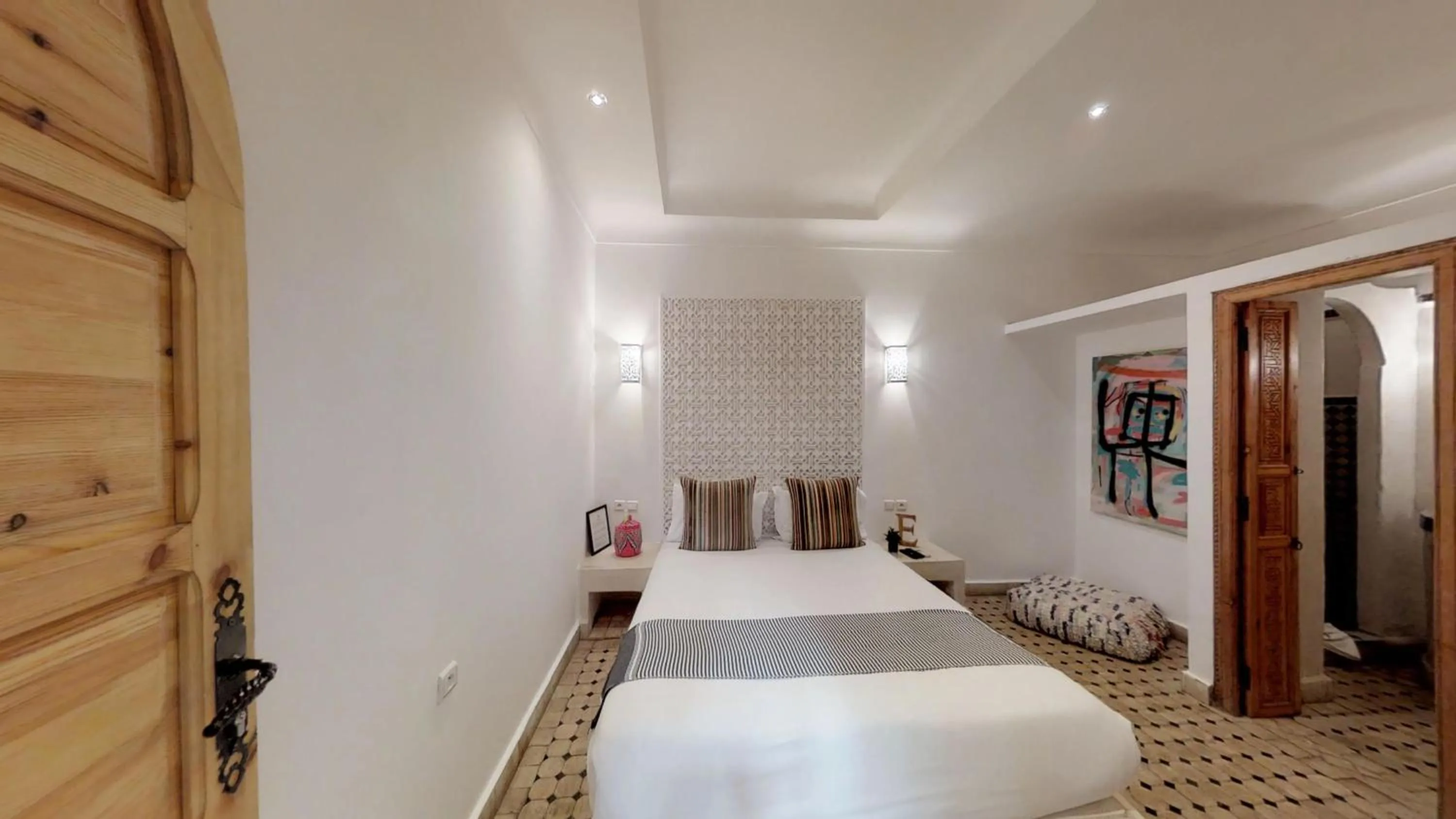 Photo of the whole room, Bed in Riad Lamzia