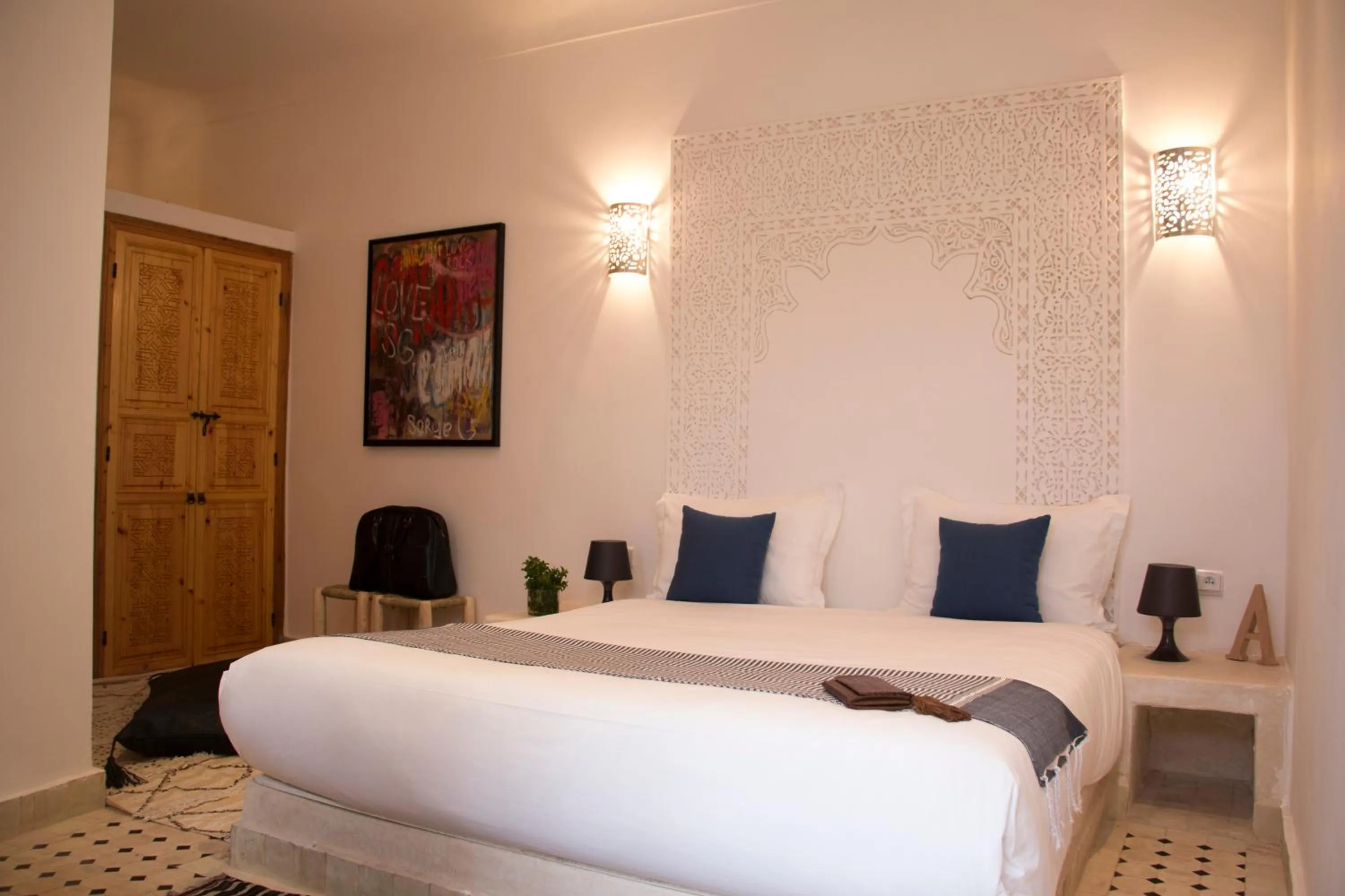 Photo of the whole room, Bed in Riad Lamzia