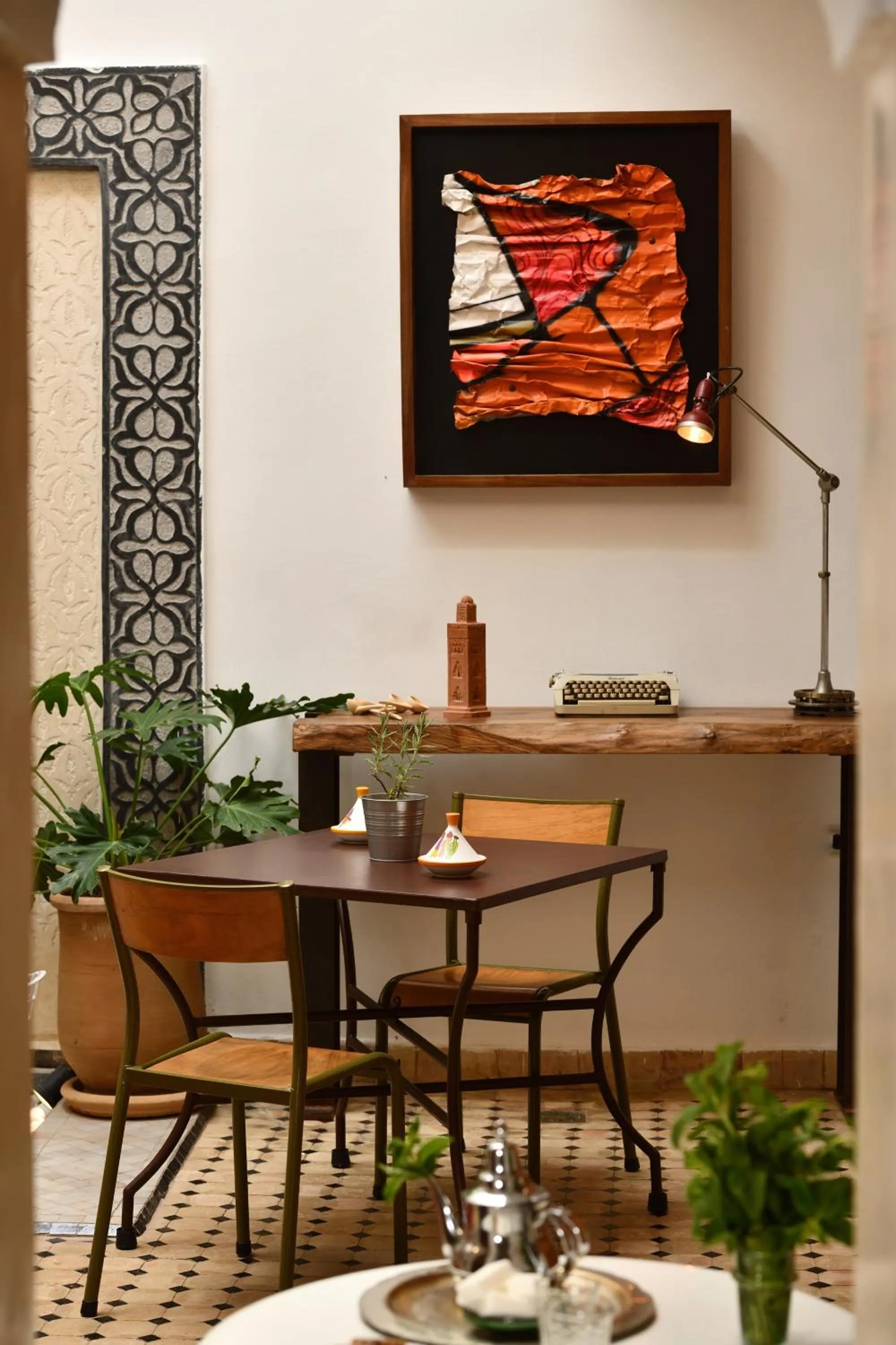 Dining area in Riad Lamzia