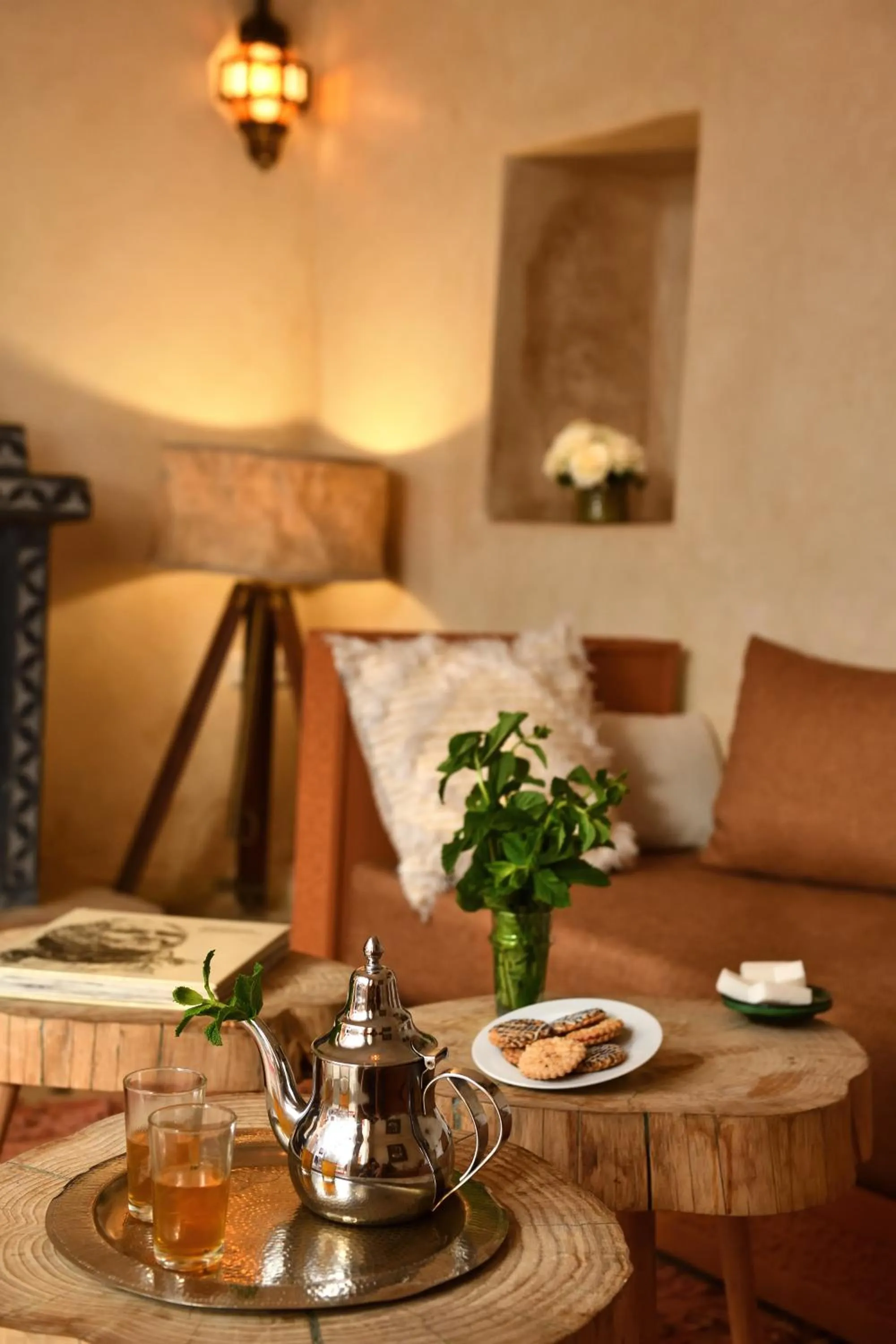 Seating area in Riad Lamzia