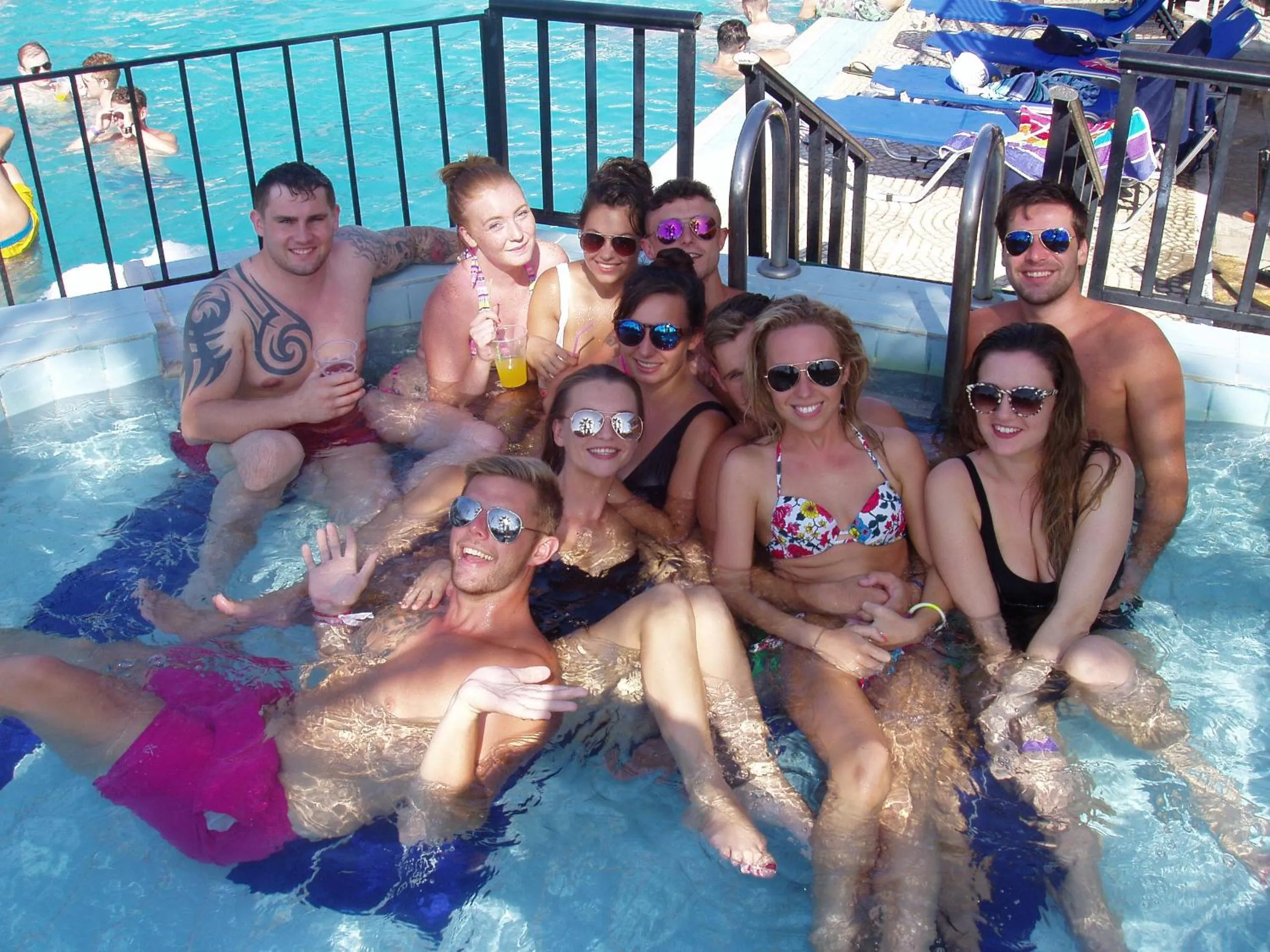 group of guests in Paradise Apartments