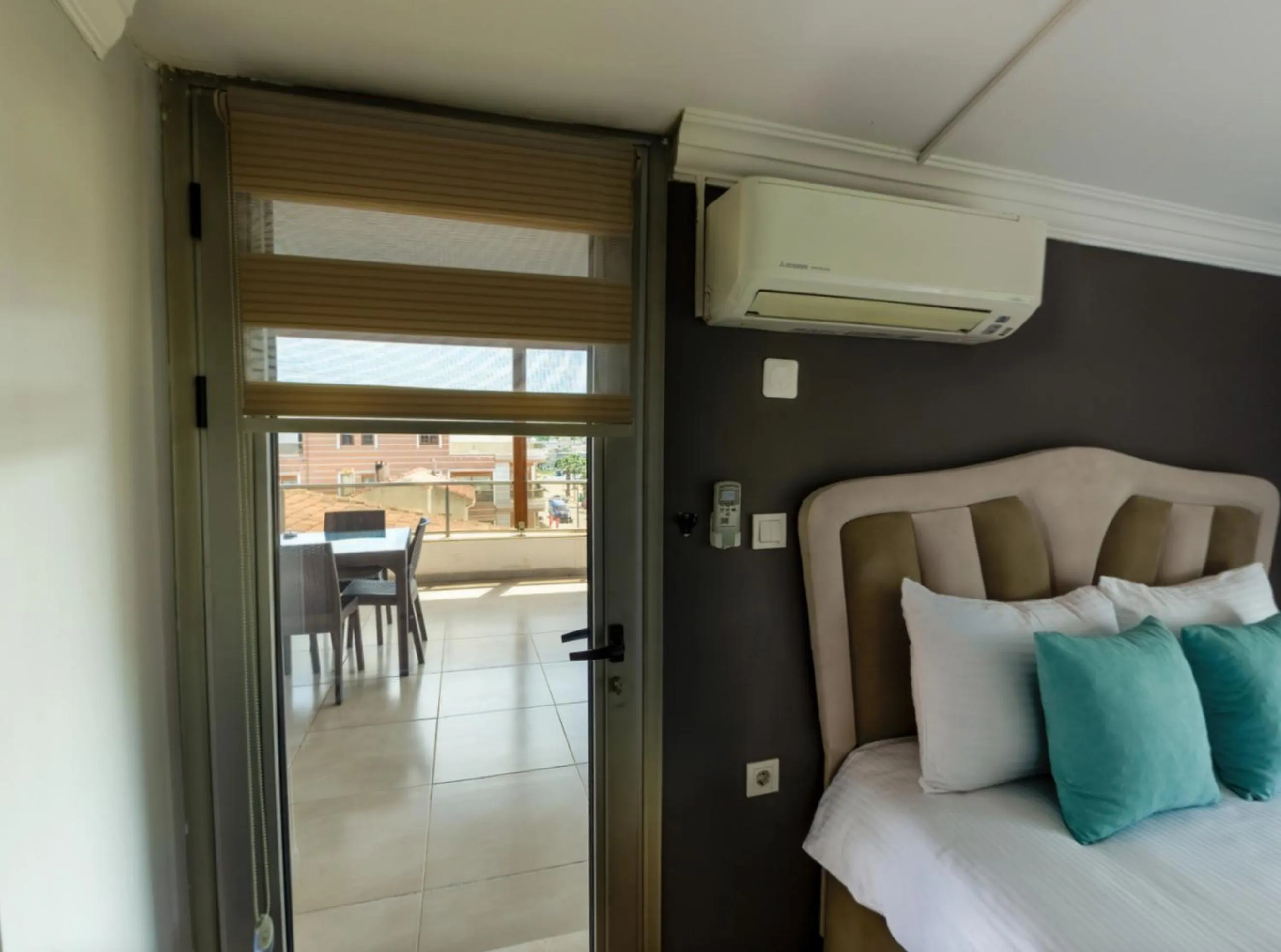 Bedroom, Bed in Sigacik Marina Apart Hotel