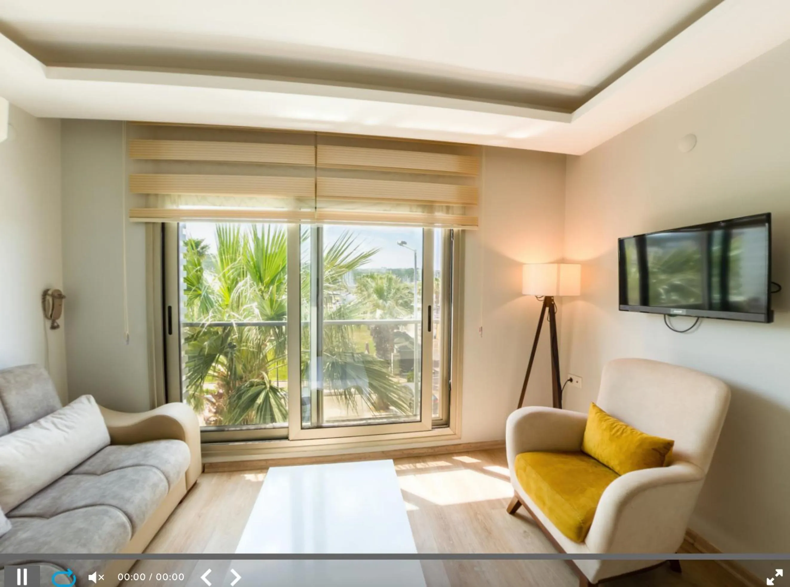 Living room in Sigacik Marina Apart Hotel