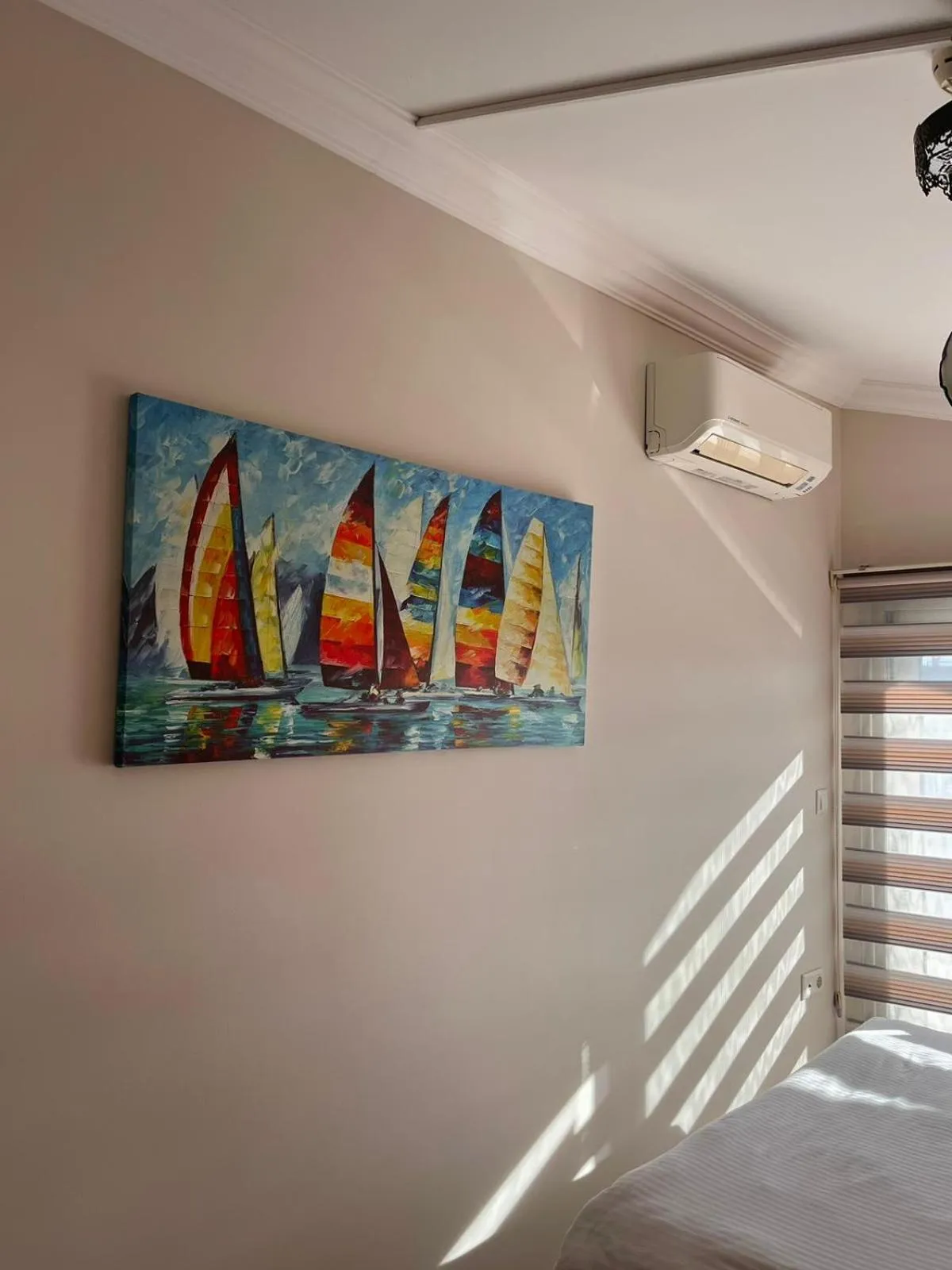 Bed in Sigacik Marina Apart Hotel