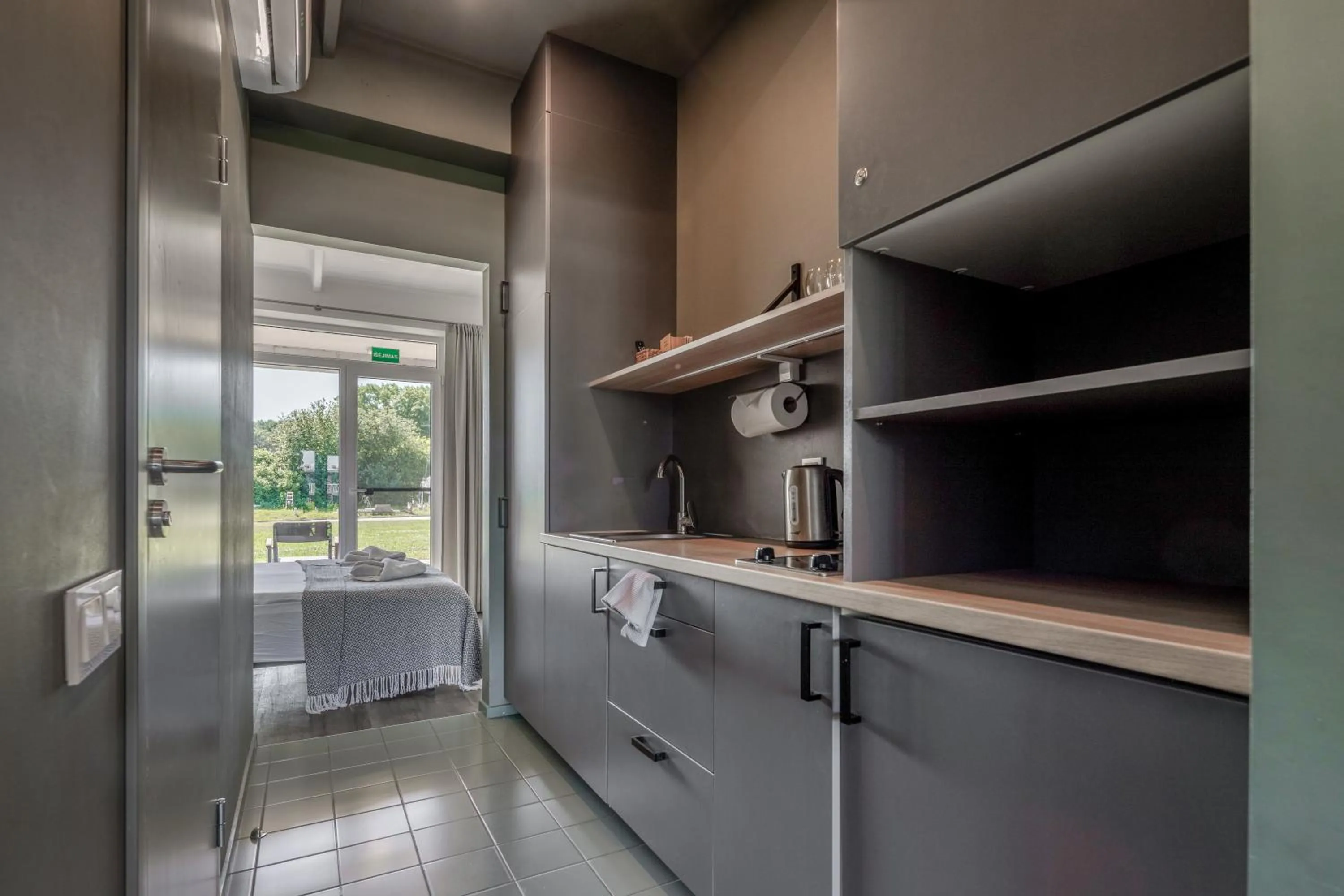 Kitchen or kitchenette in Smiltynės Jachtklubas