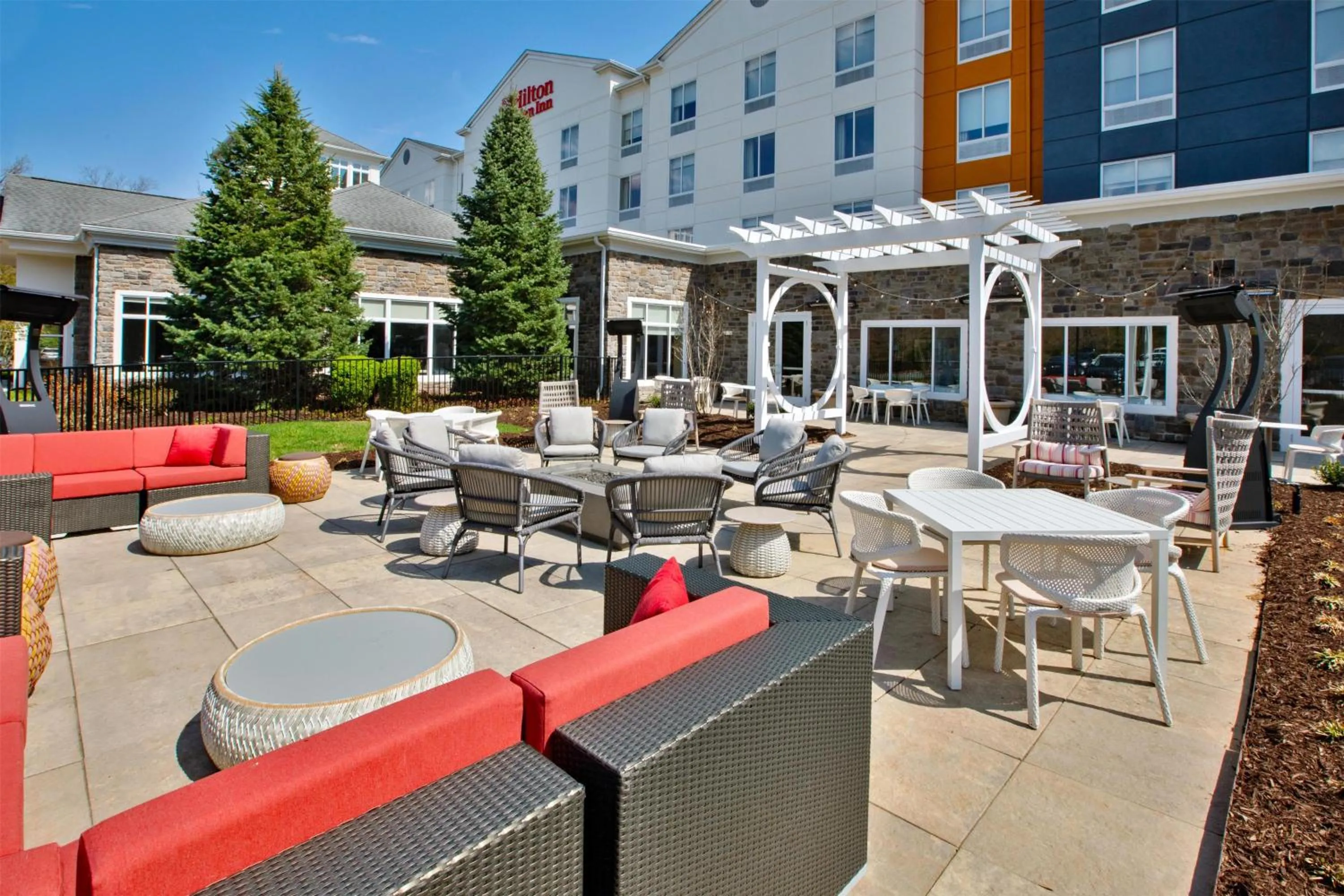 Patio in Hilton Garden Inn Blacksburg University